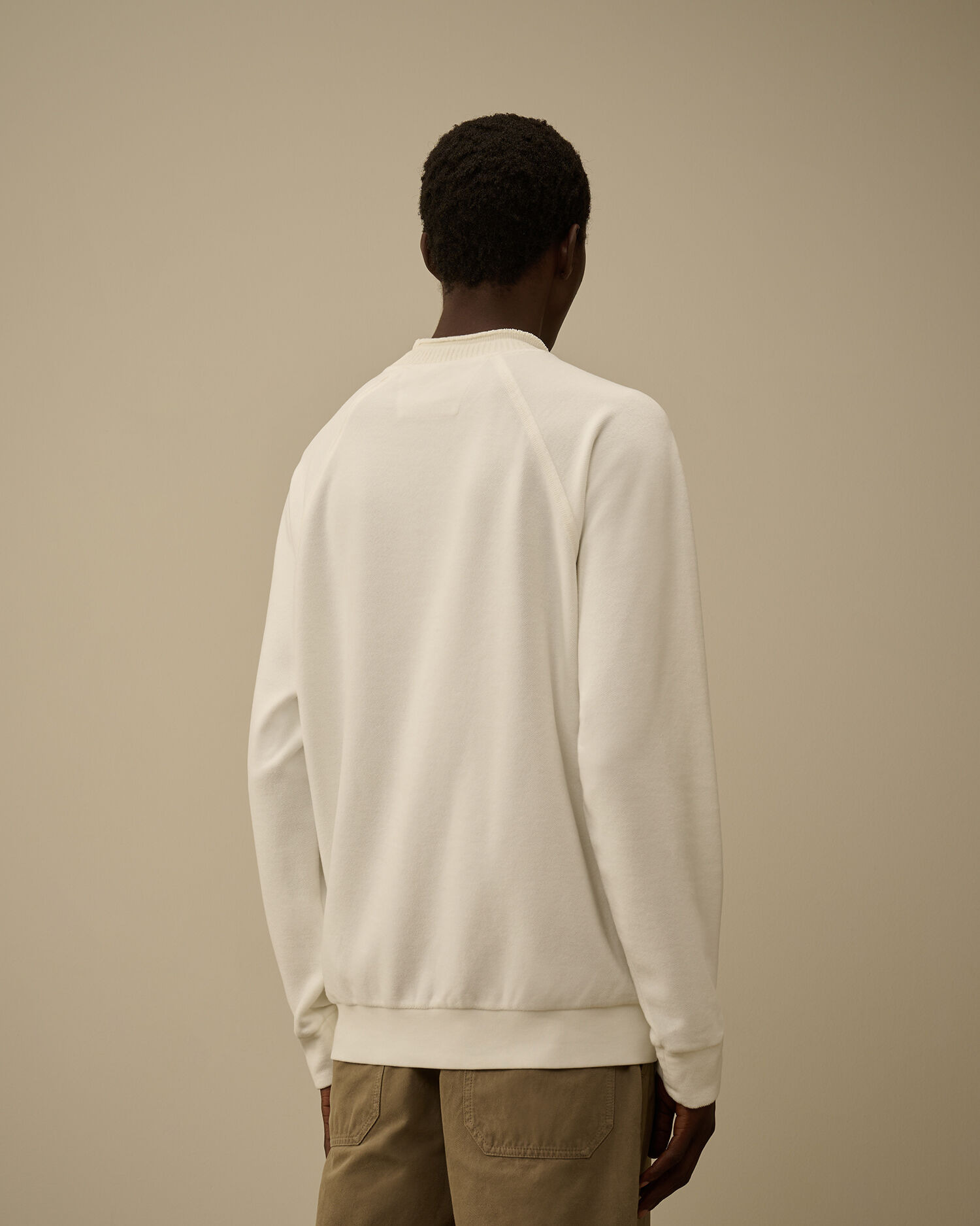 Brushed Emerized Diagonal Fleece Mockneck Sweatshirt - 4