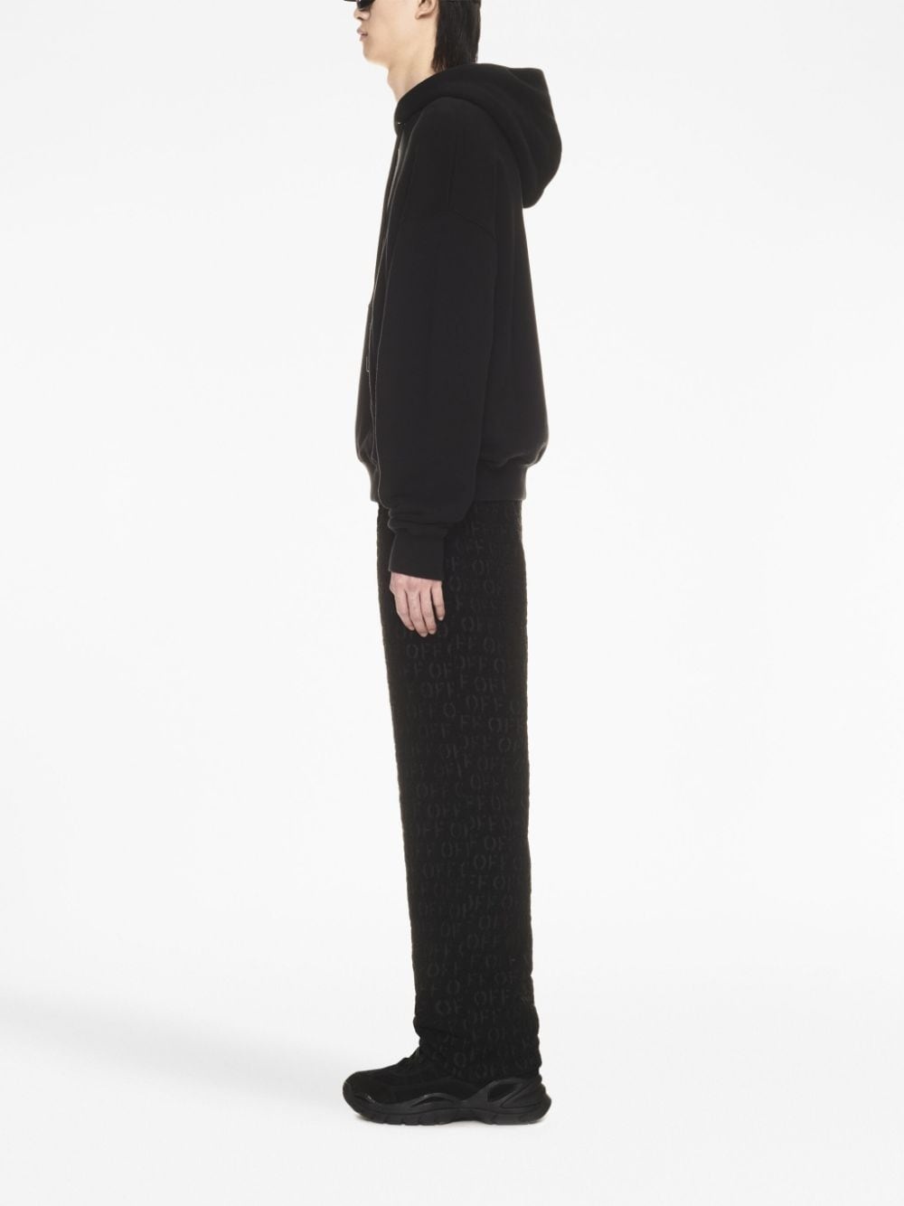 LOGO-PRINT COTTON HOODIE - 2