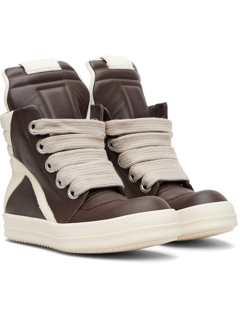 Brown Temple Jumbolace Geobasket Sneakers 4