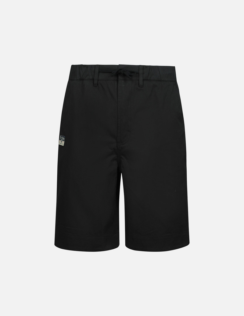 SEAGULL AND LOGO APPLIQUÉ EMBROIDERY RELAX FIT SHORTS 1