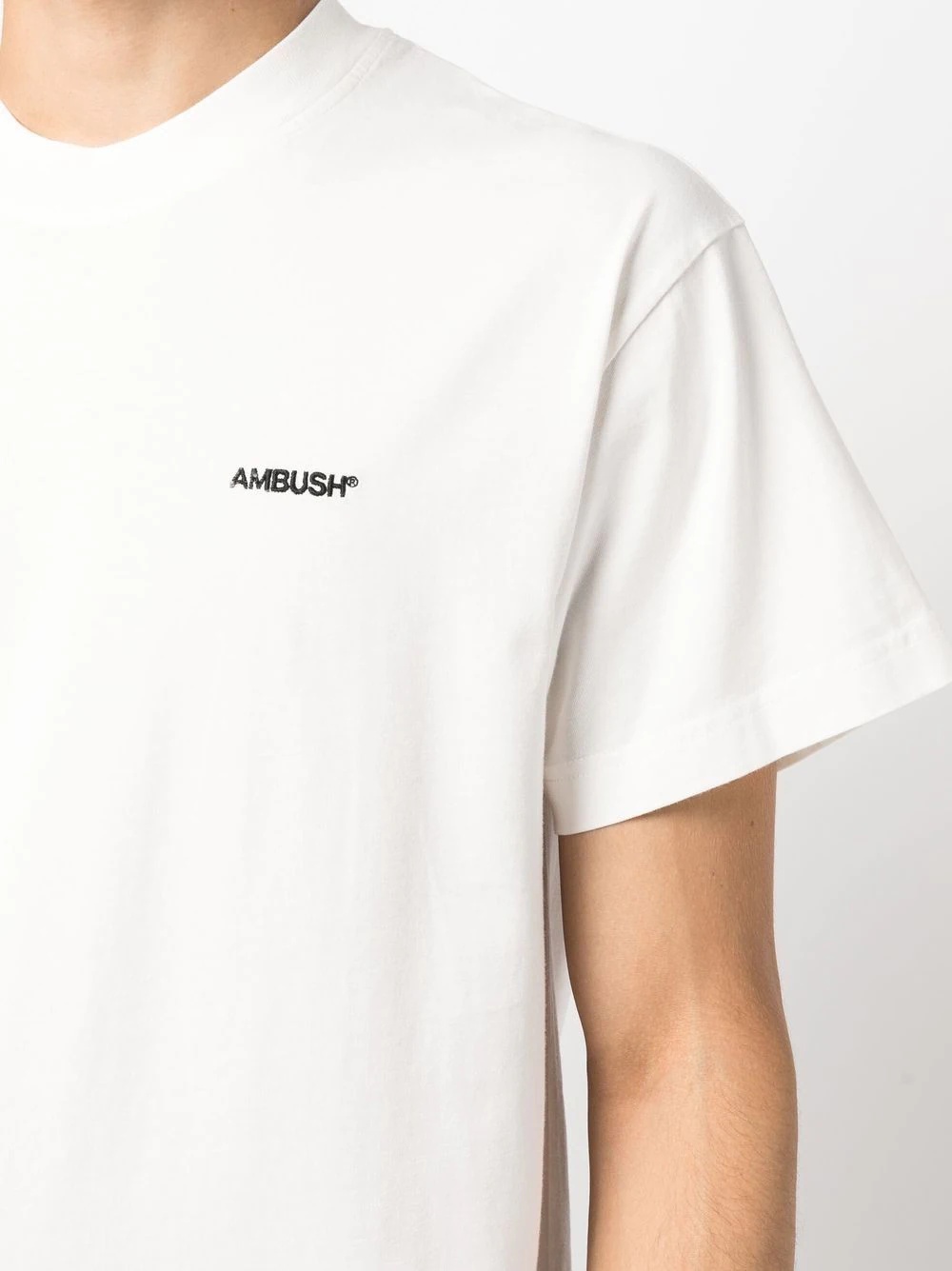 embroidered-logo detail T-shirt - 5