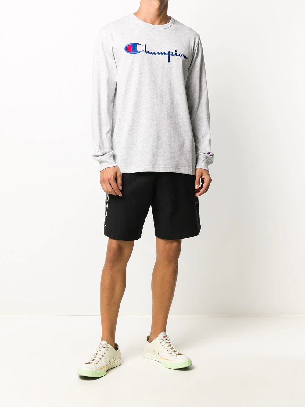 embroidered logo sweatshirt - 2