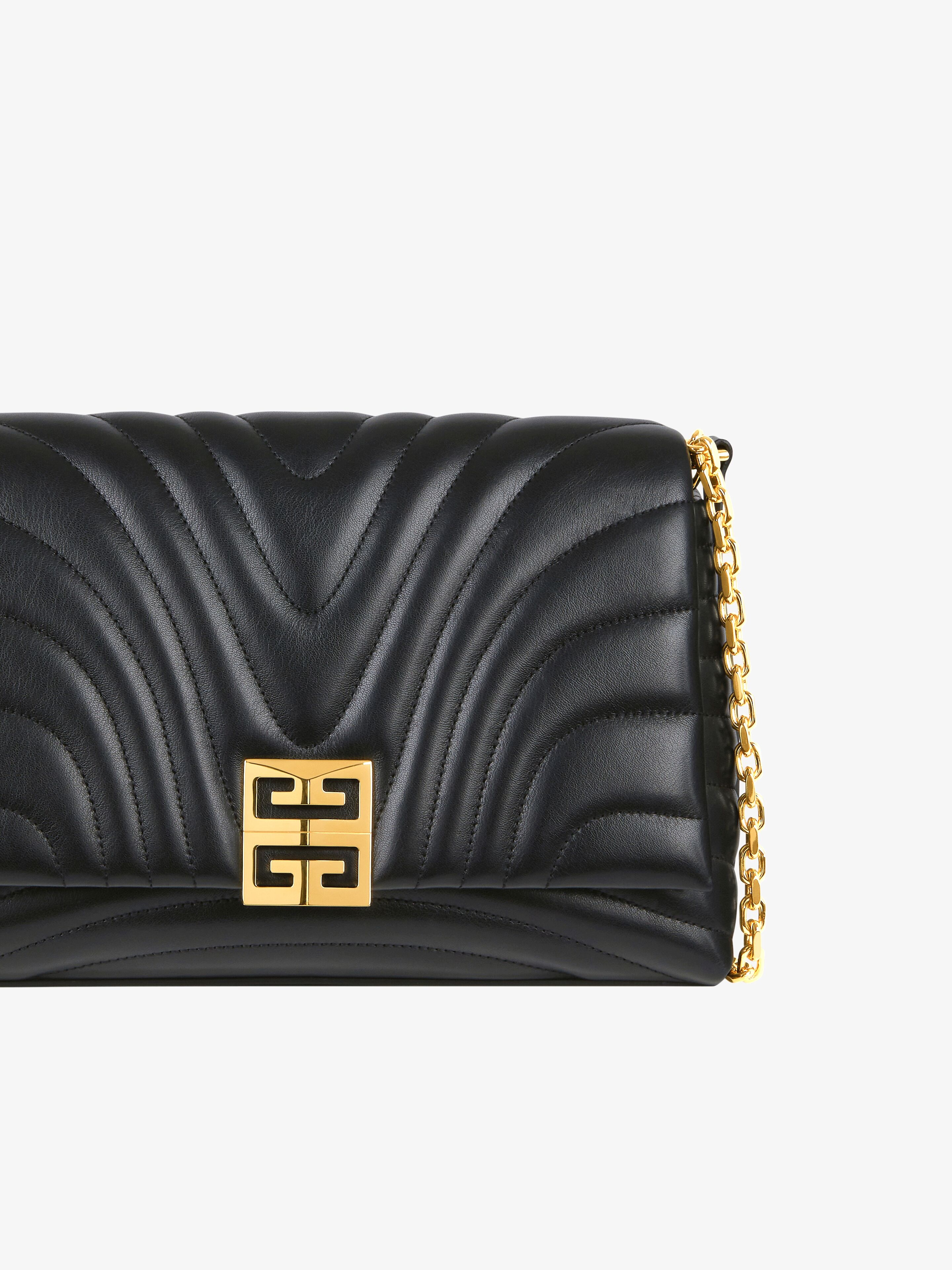 MEDIUM 4G SOFT BAG IN QUILTED LEATHER WITH CHAIN - 8