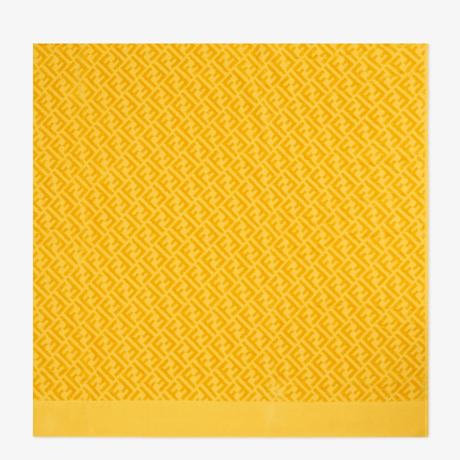 Yellow cotton beach towel - 3
