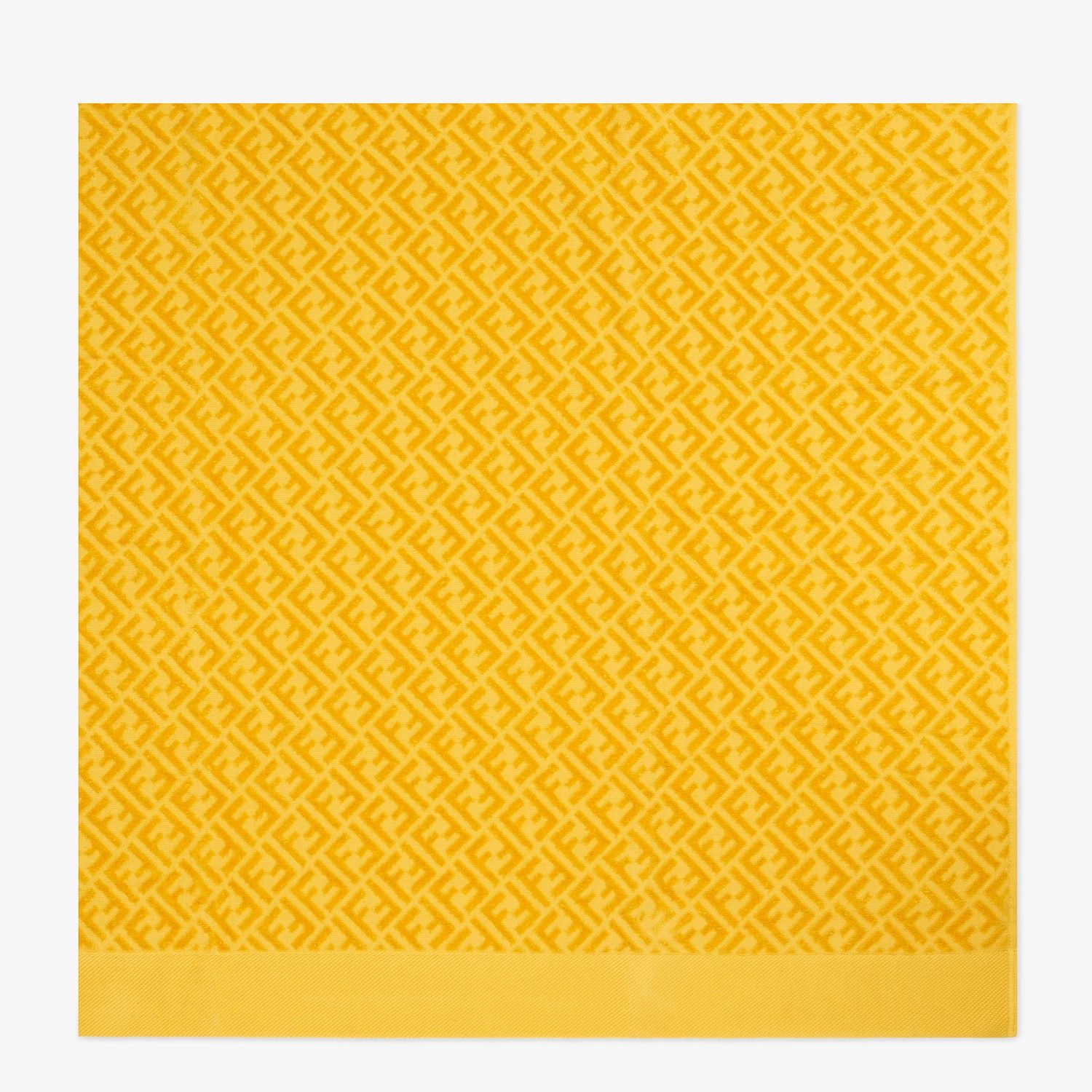 Yellow cotton beach towel - 3