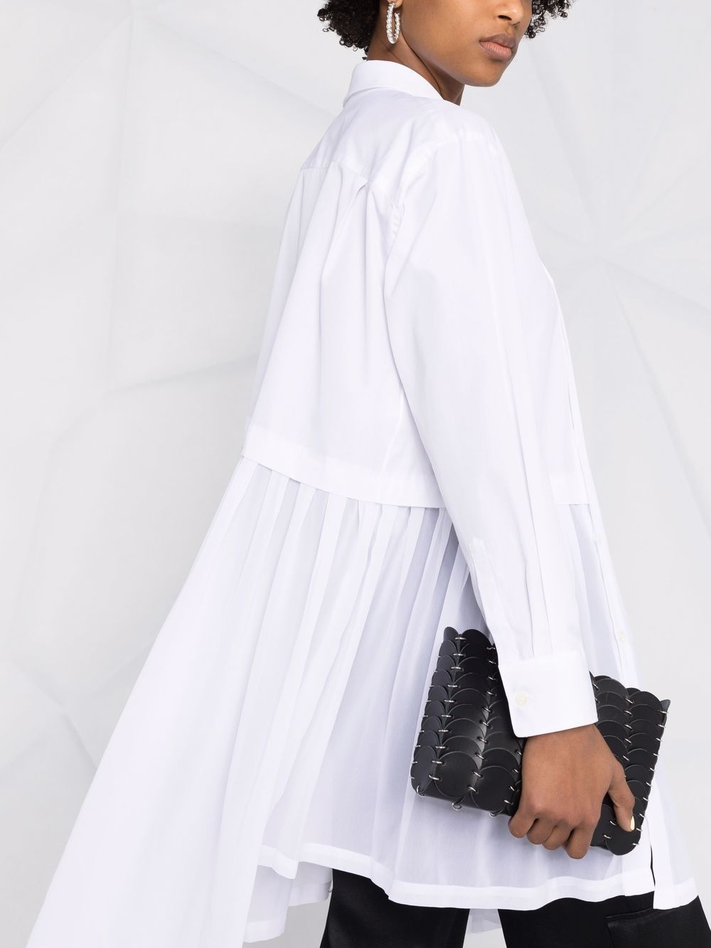 asymmetric pleated shirt - 3