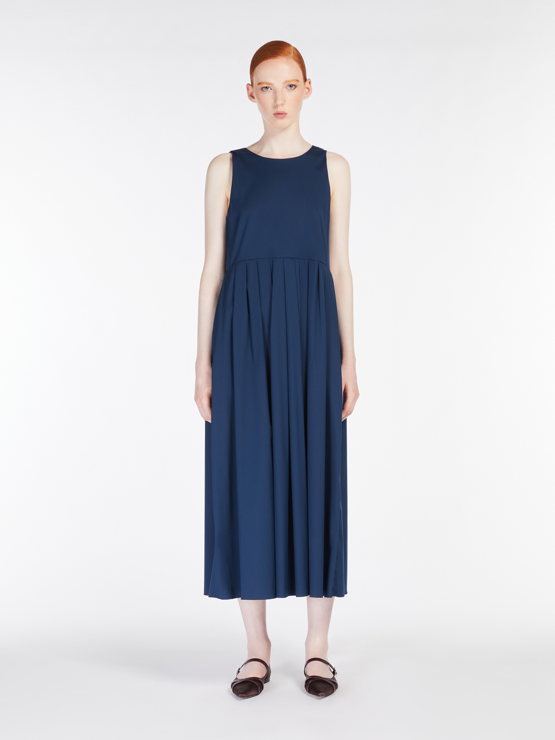 MOIRA Sleeveless poplin dress - 3