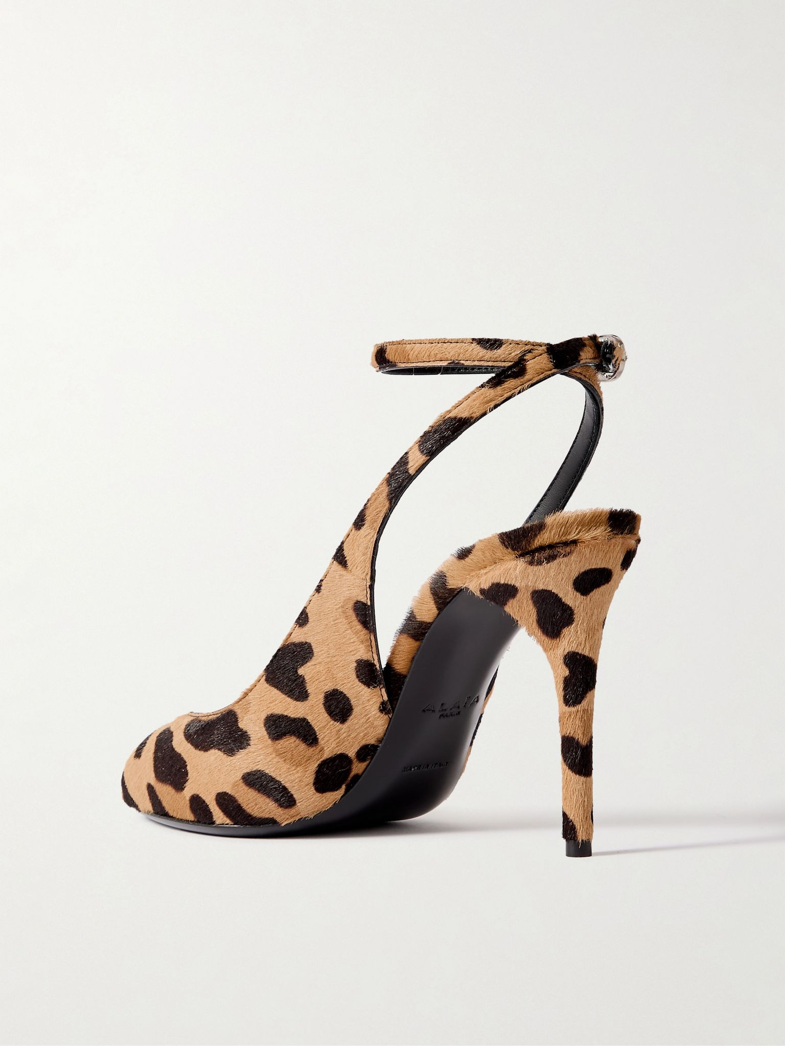 90 leopard-print calf hair pumps Leopard print - 3