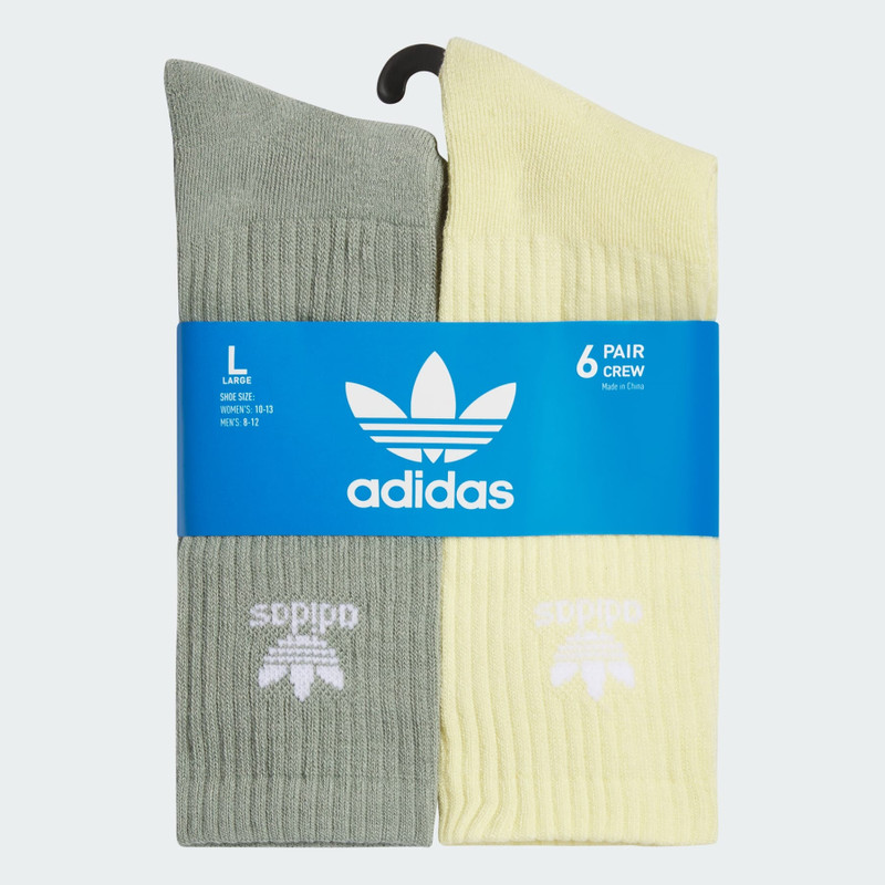 Trefoil Crew Socks 6 Pairs 3