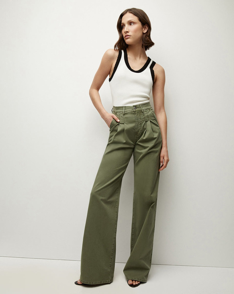 VERONICA BEARD MIA WIDE-LEG PLEATED PANT outlook