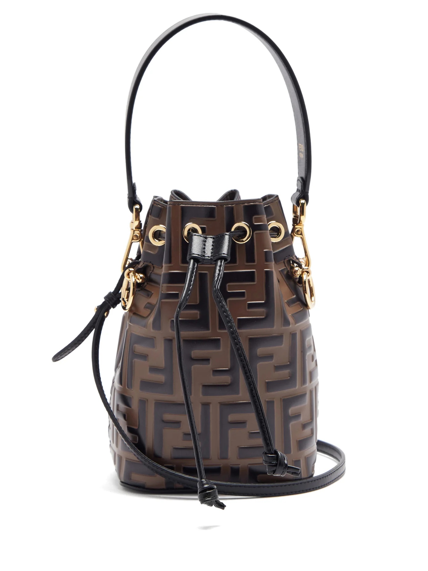 Mon Tresor mini leather bucket bag - 1