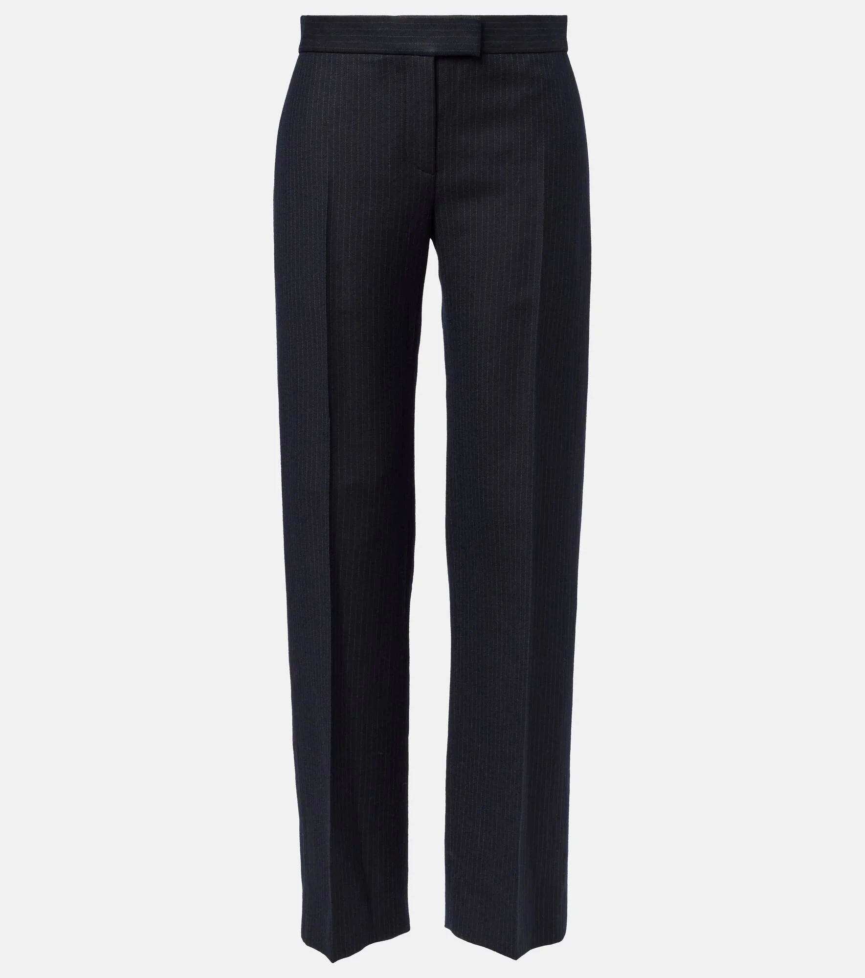 Lenn pinstripe wool-blend straight pants - 1