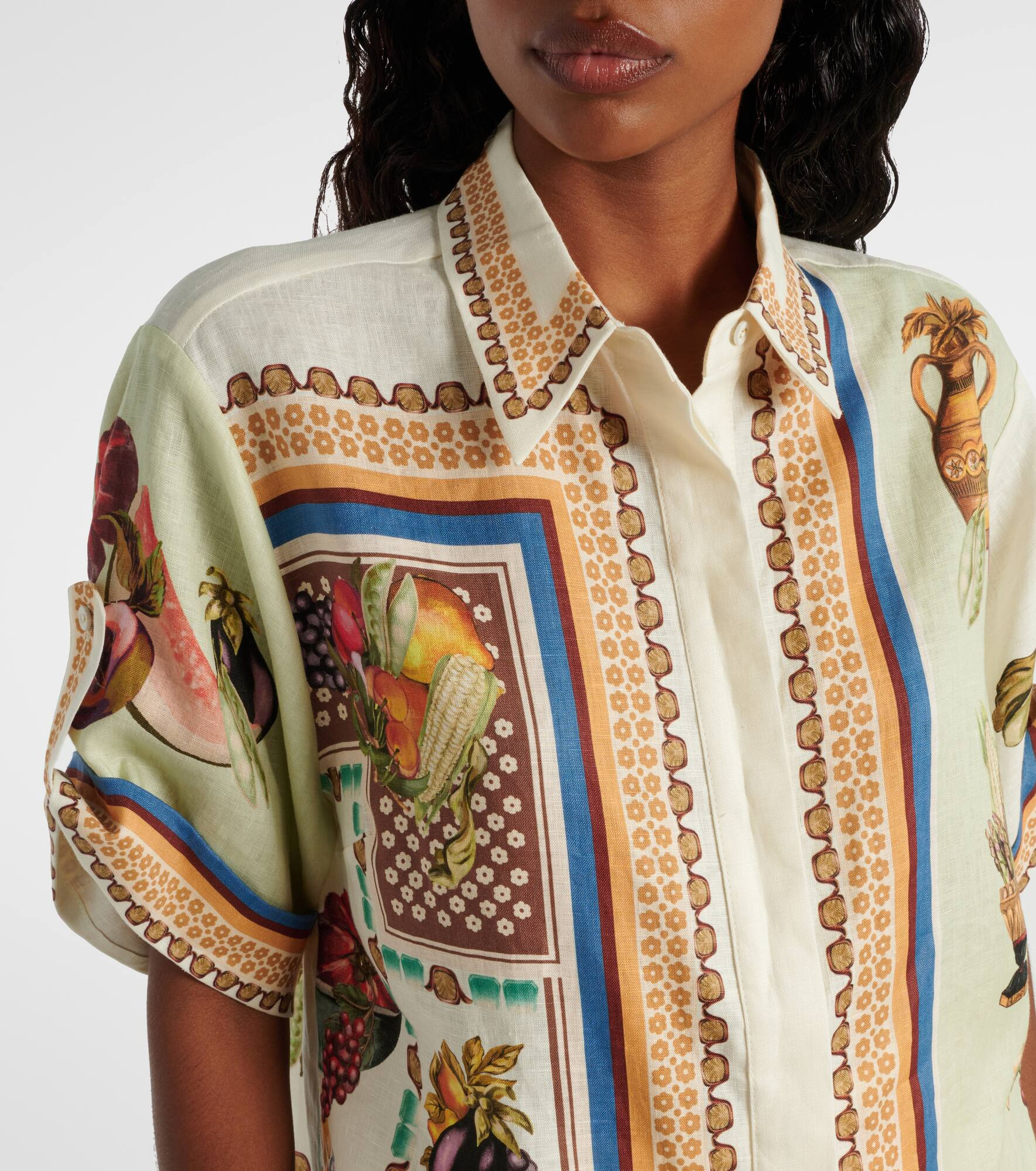 Mercado printed linen shirt - 4