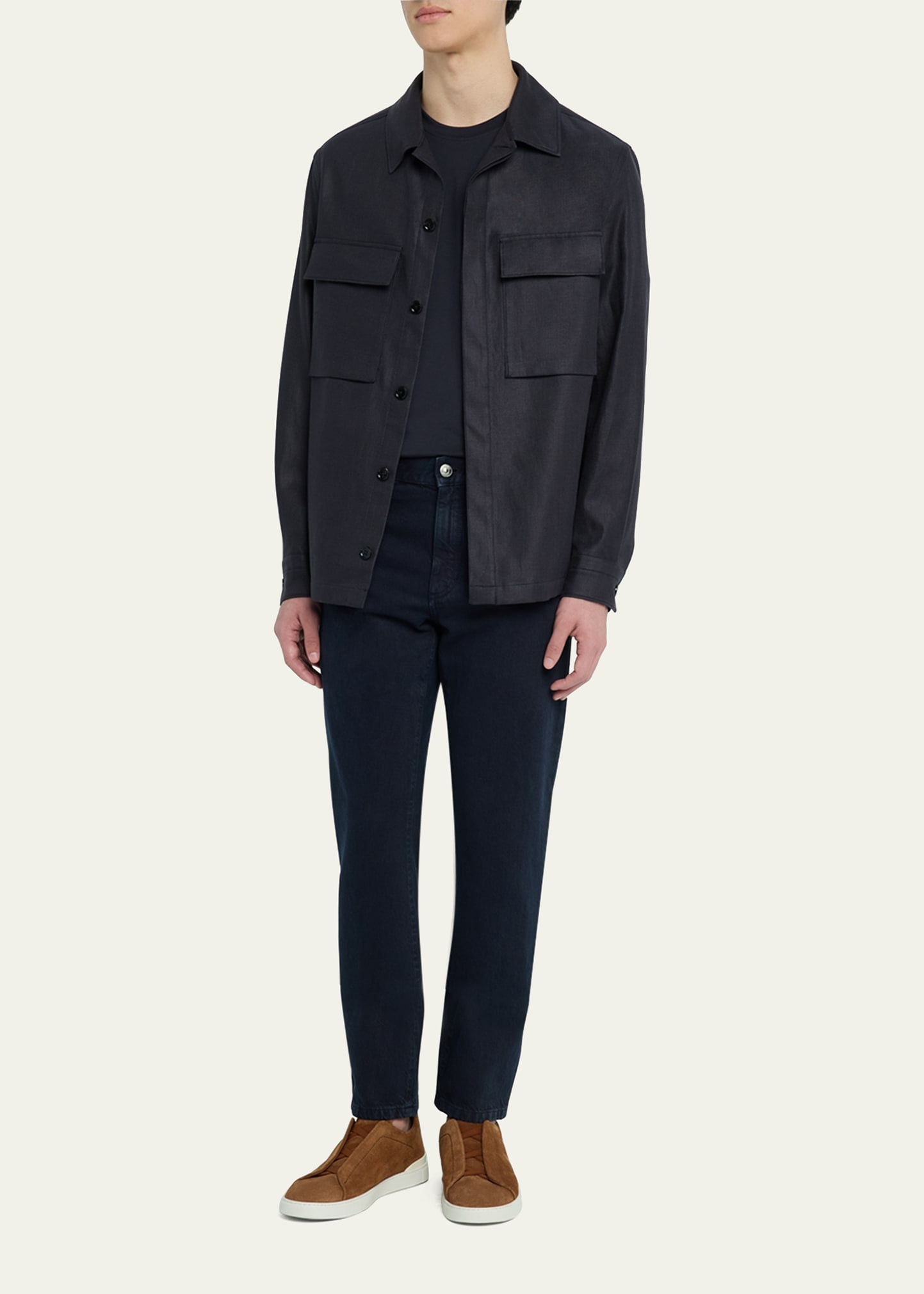 Men's 5-Pocket Denim Pants - 2