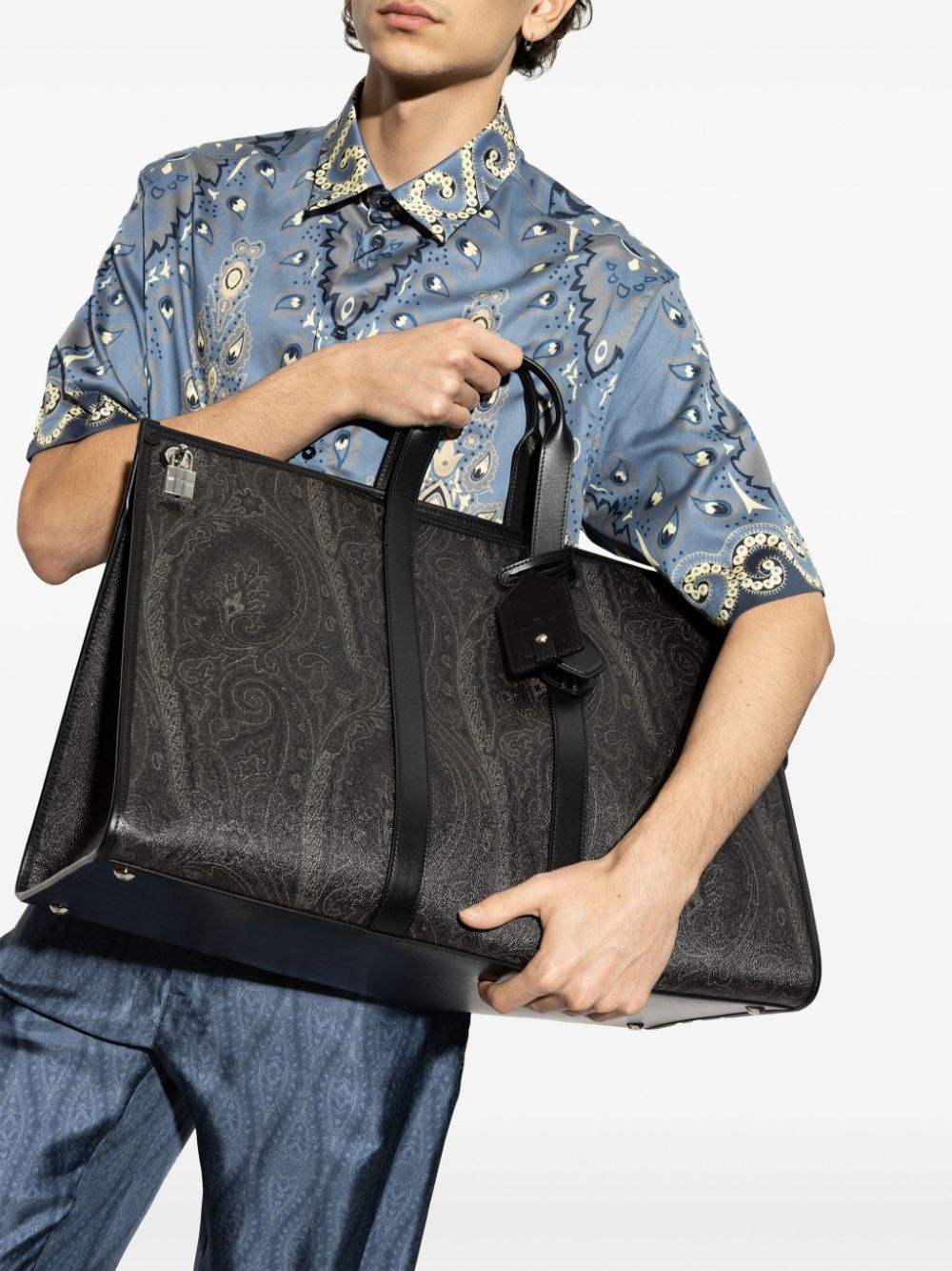 paisley-print travel bag - 2