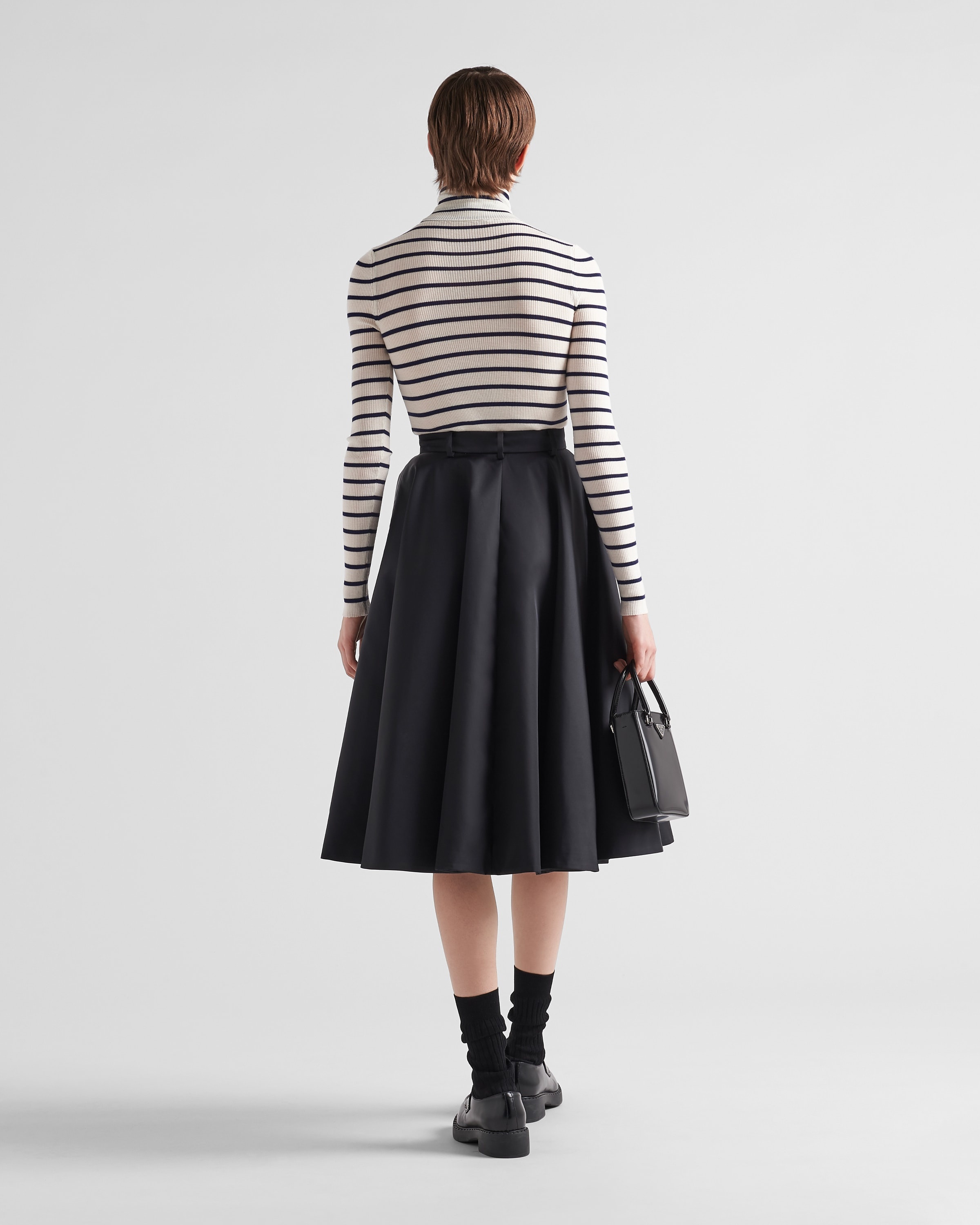 新作！！ PRADA Re-Nylon Pleated Mini Skirt