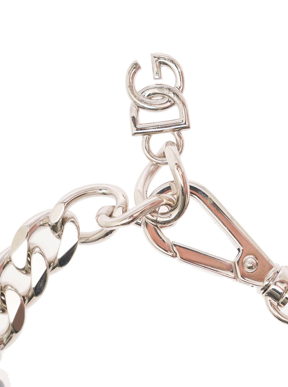 Dolce & Gabbana Women Silver-Colored Bracelet With Shell And Logo Charm In Brass Woman - 2