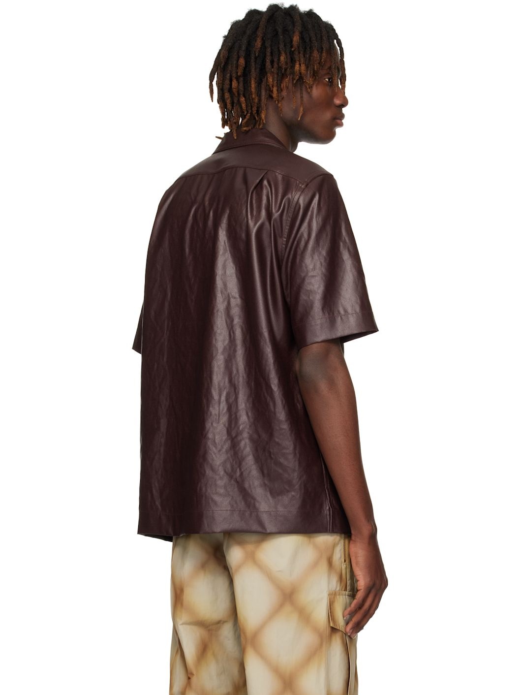 Burgundy Flap Pocket Shirt - 3