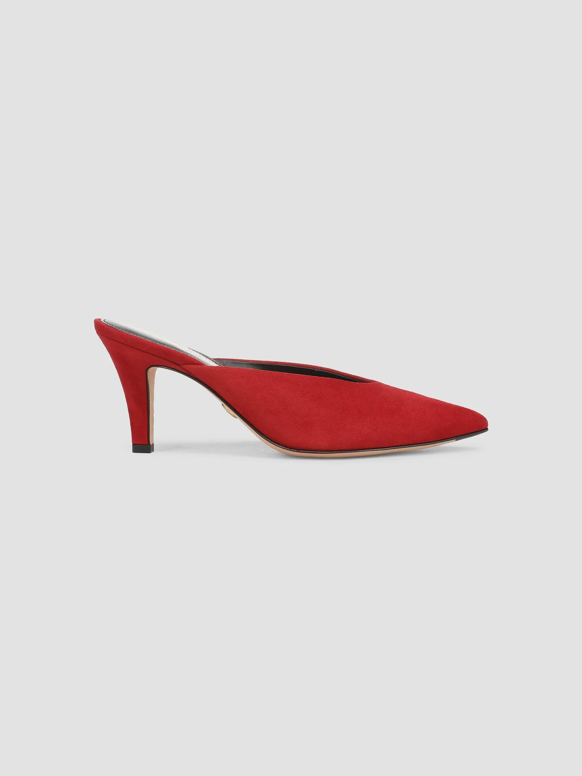 Women's Rochelle 75MM Suede Mules - Crimson Red - 1