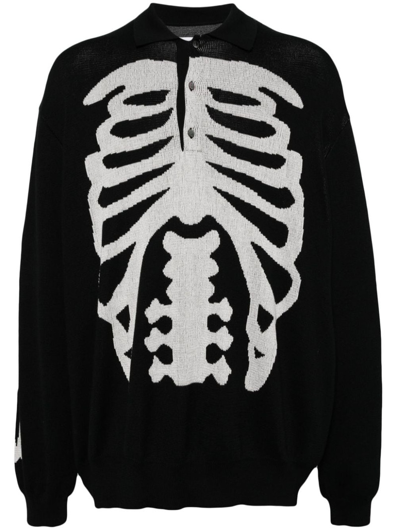 bone polo collar sweatshirts 1