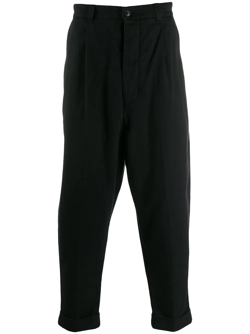 Men Oversized Carrot Fit Trousers - 1