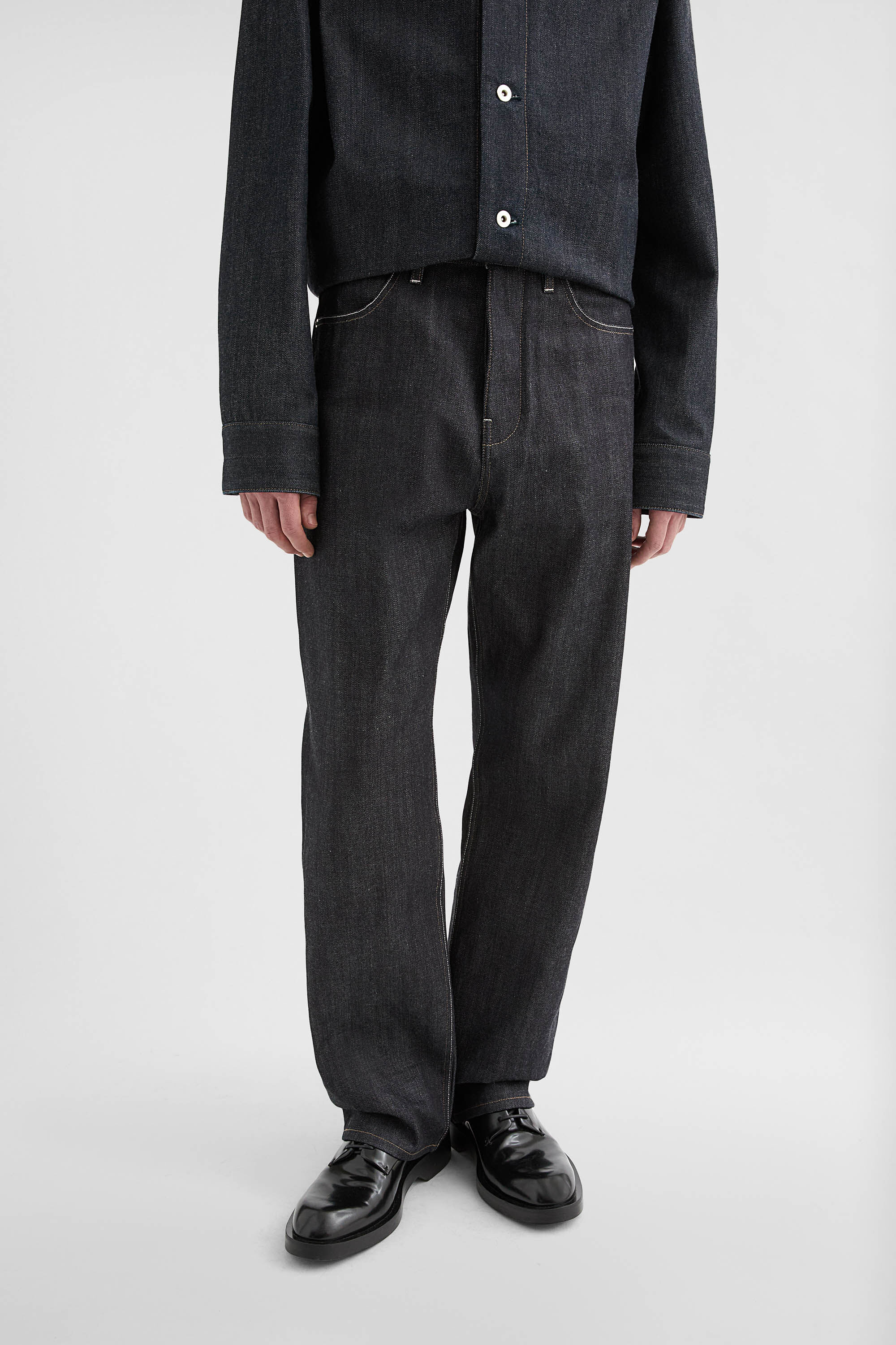 Loose Denim Trousers - 6