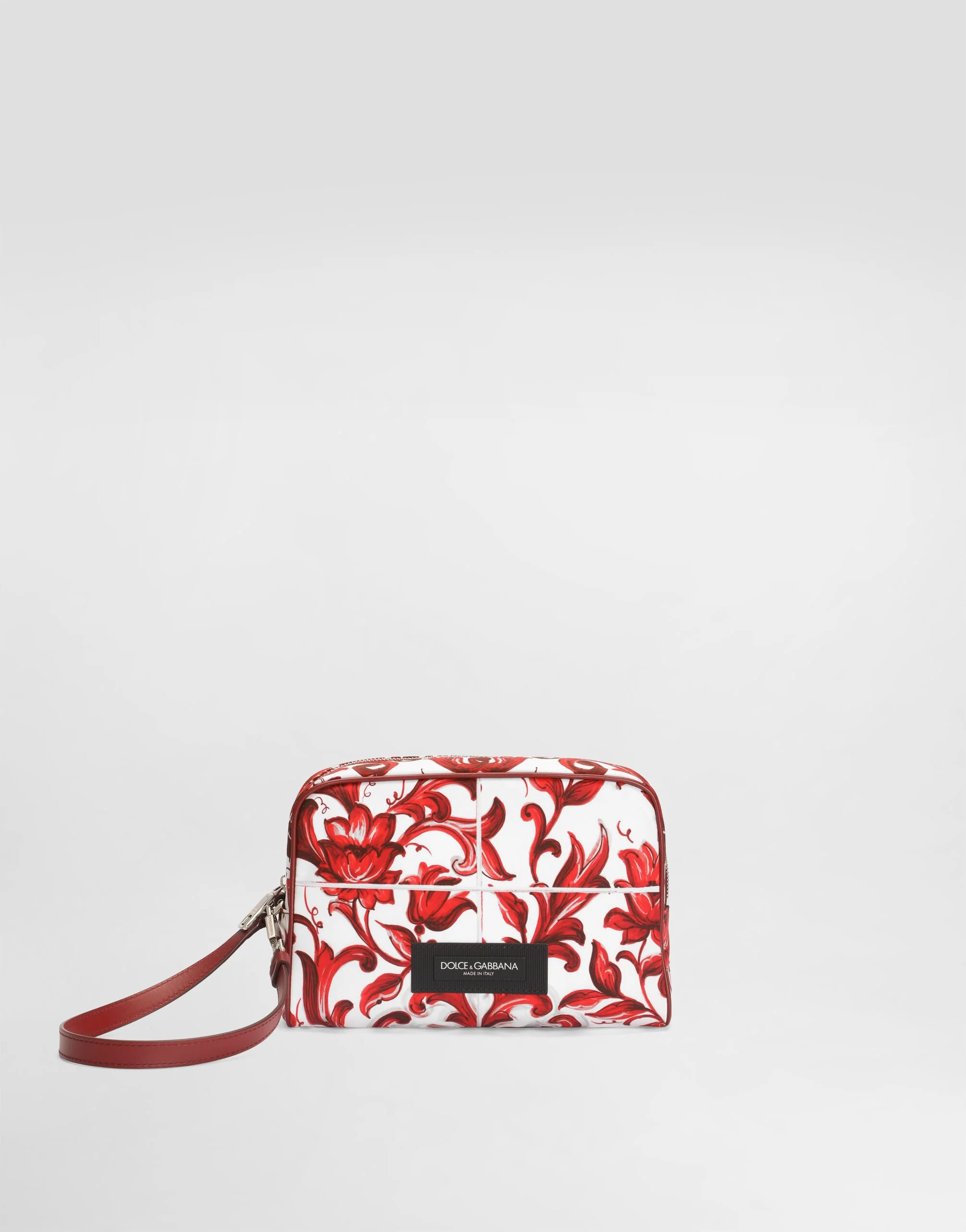 Majolica-print essenza poplin handbag - 1