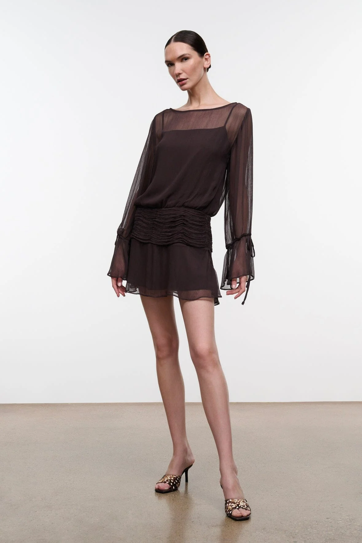 STAUD BEATRIX DRESS EARTH - 1