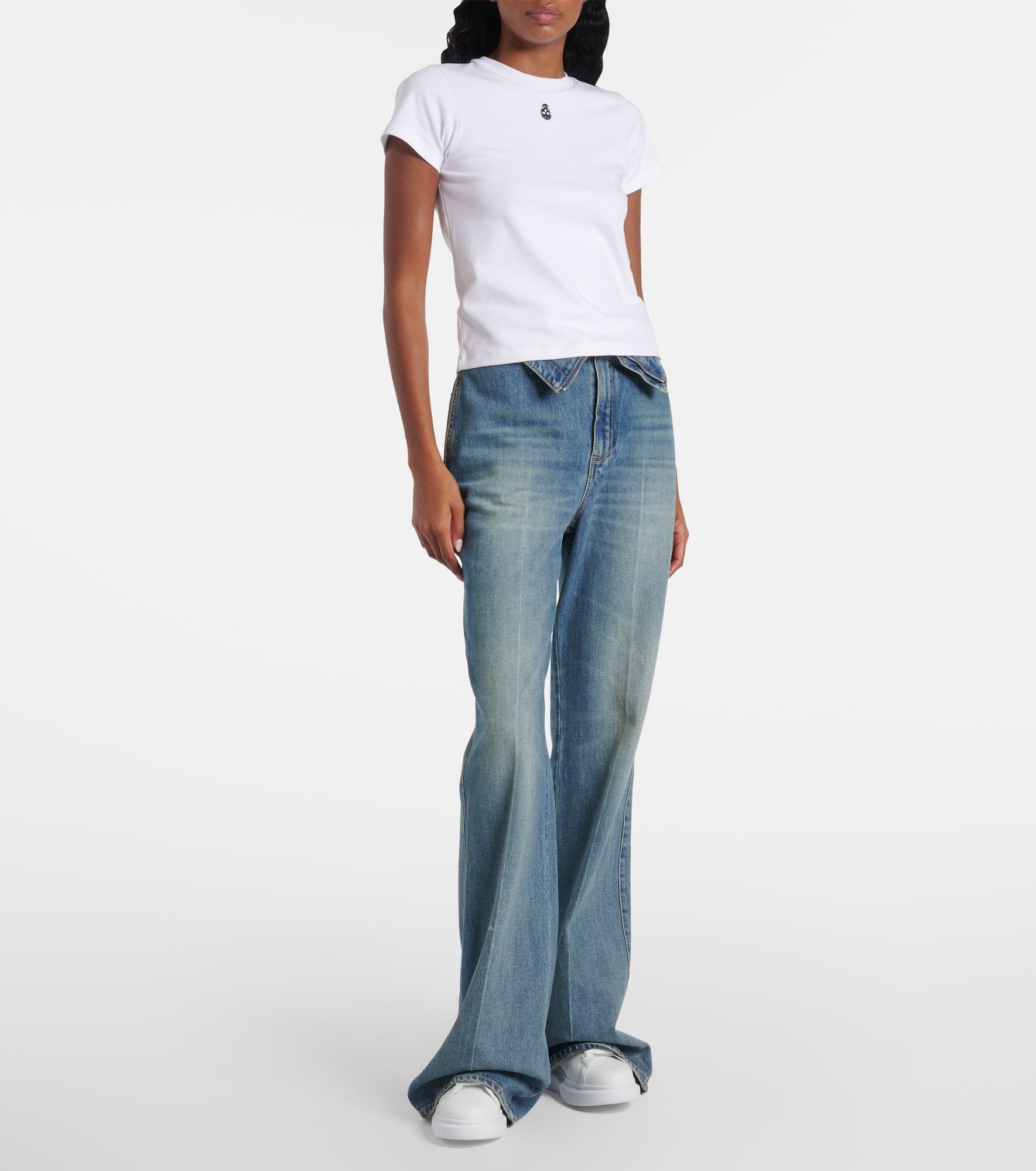 Oversized leather sneakers - 3