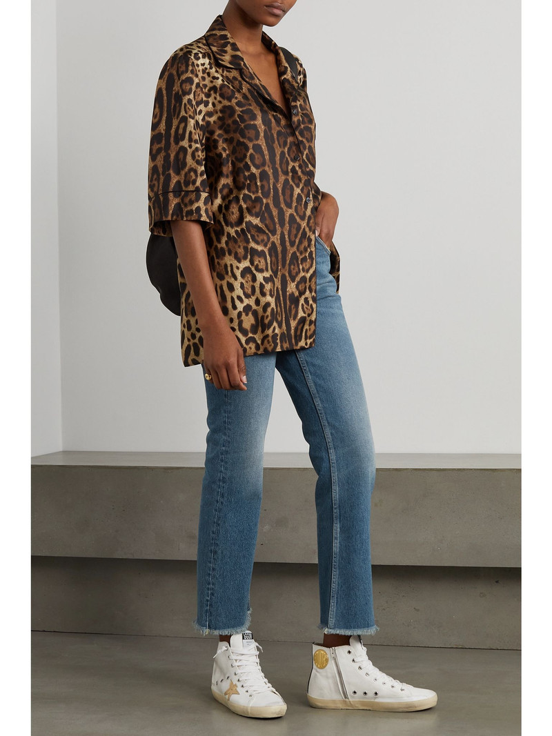 Golden Goose Golden high-rise cropped flared jeans Mid denim outlook