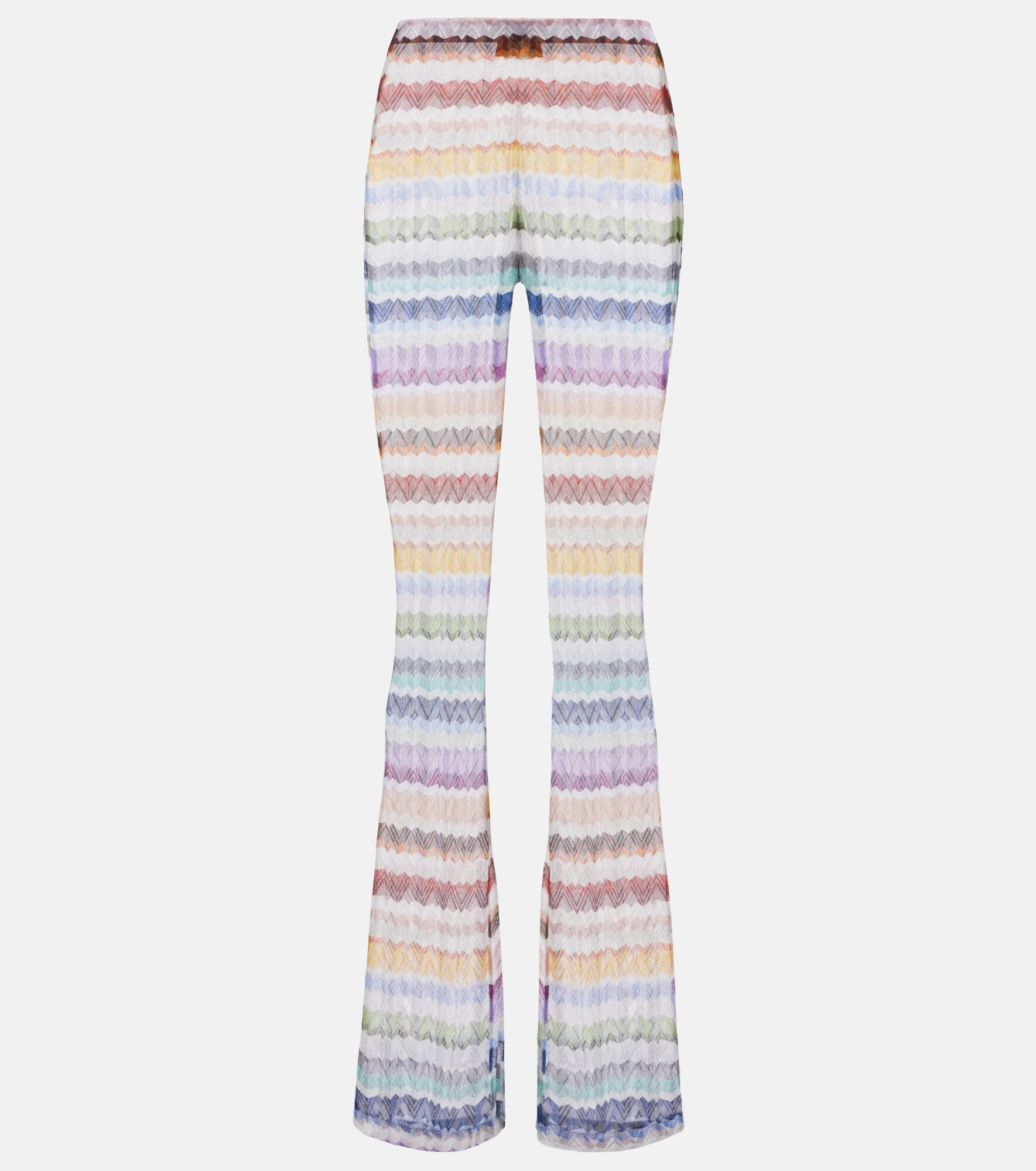 Zigzag flared pants - 1