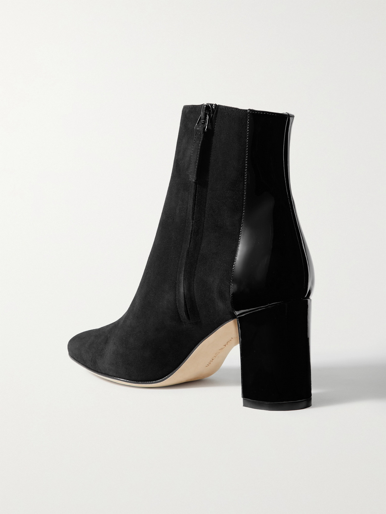 Rosie 70 Patent-leather And Suede Ankle Boots - 3
