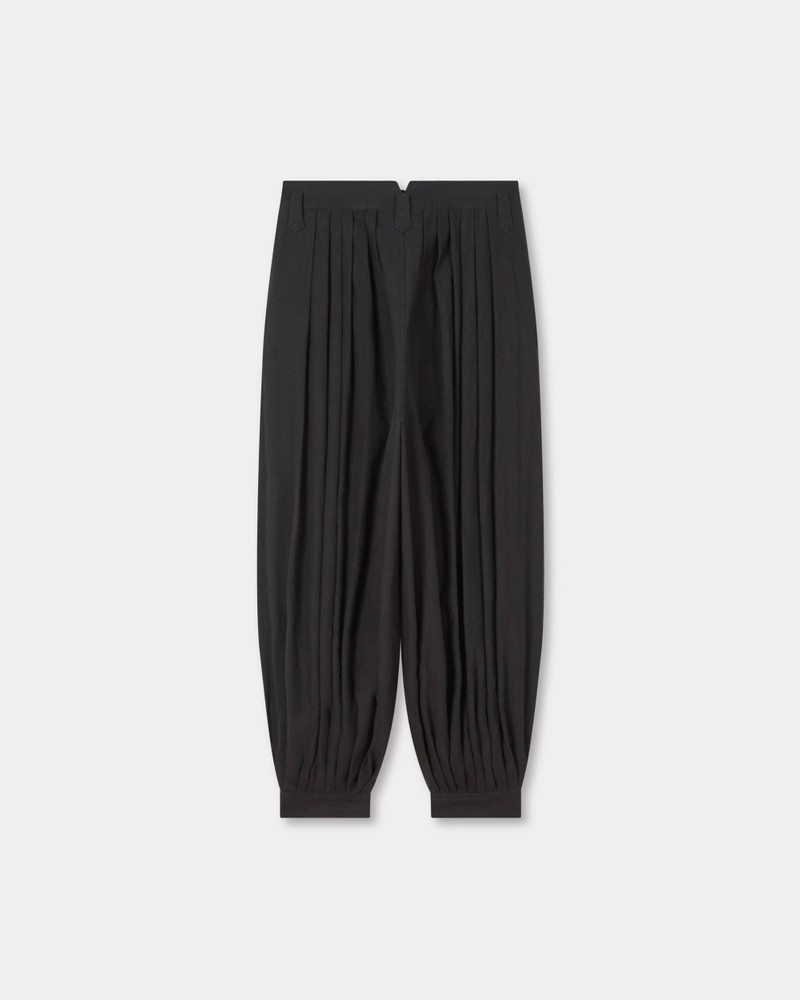 KENZO Balloon pleated pants in cotton hemp outlook