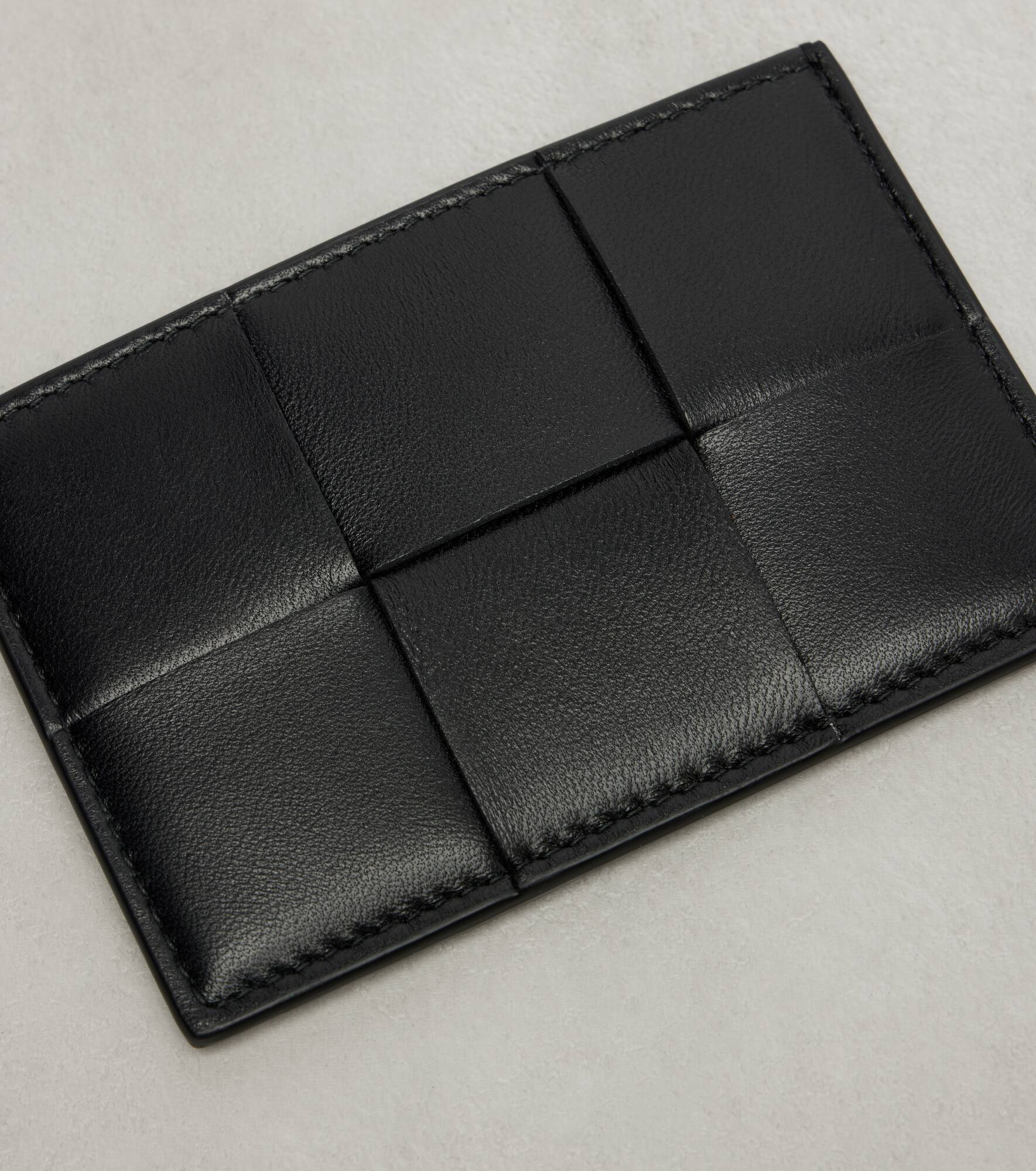 Cassette Intreccio leather card holder - 4