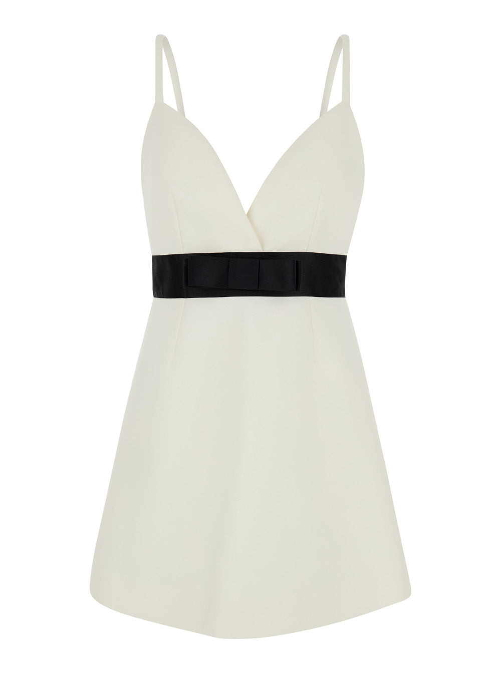 Dolce & Gabbana Women White Layered Mini Dress In Wool Blend Woman - 1
