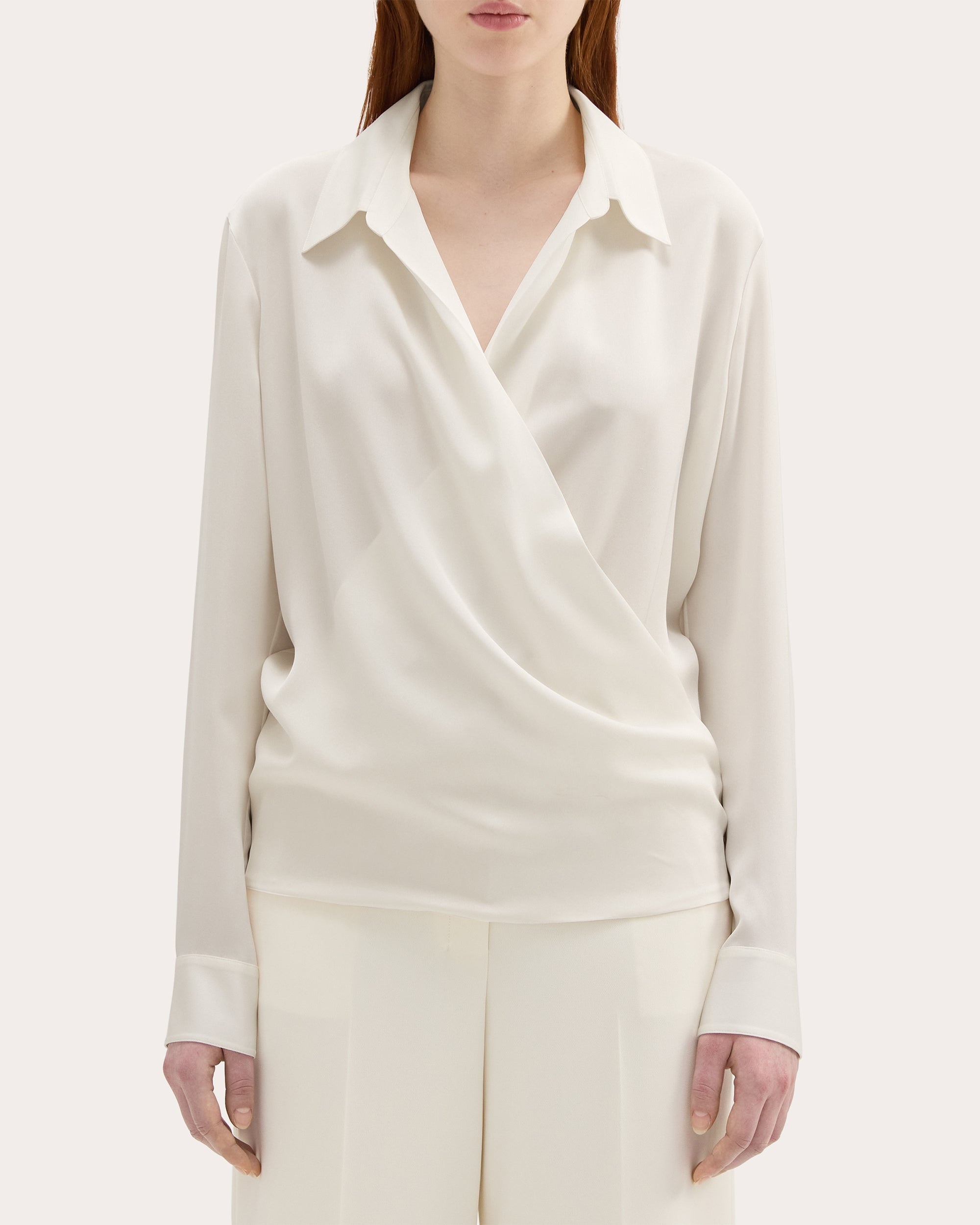 Draped Silk-Georgette Blouse - 2