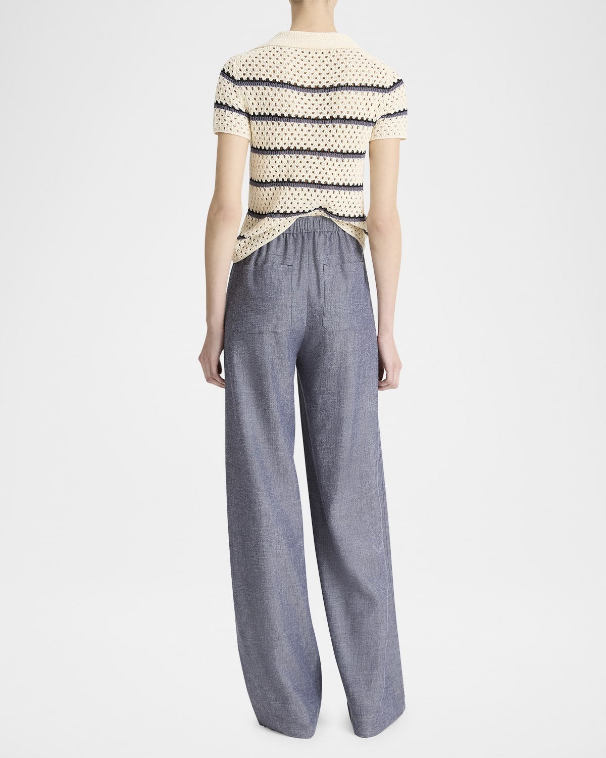 Mid-Rise Casual Pull-On Pants - 3