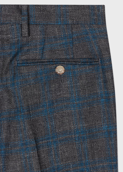 Paul Smith Check Wool-Linen Trousers outlook