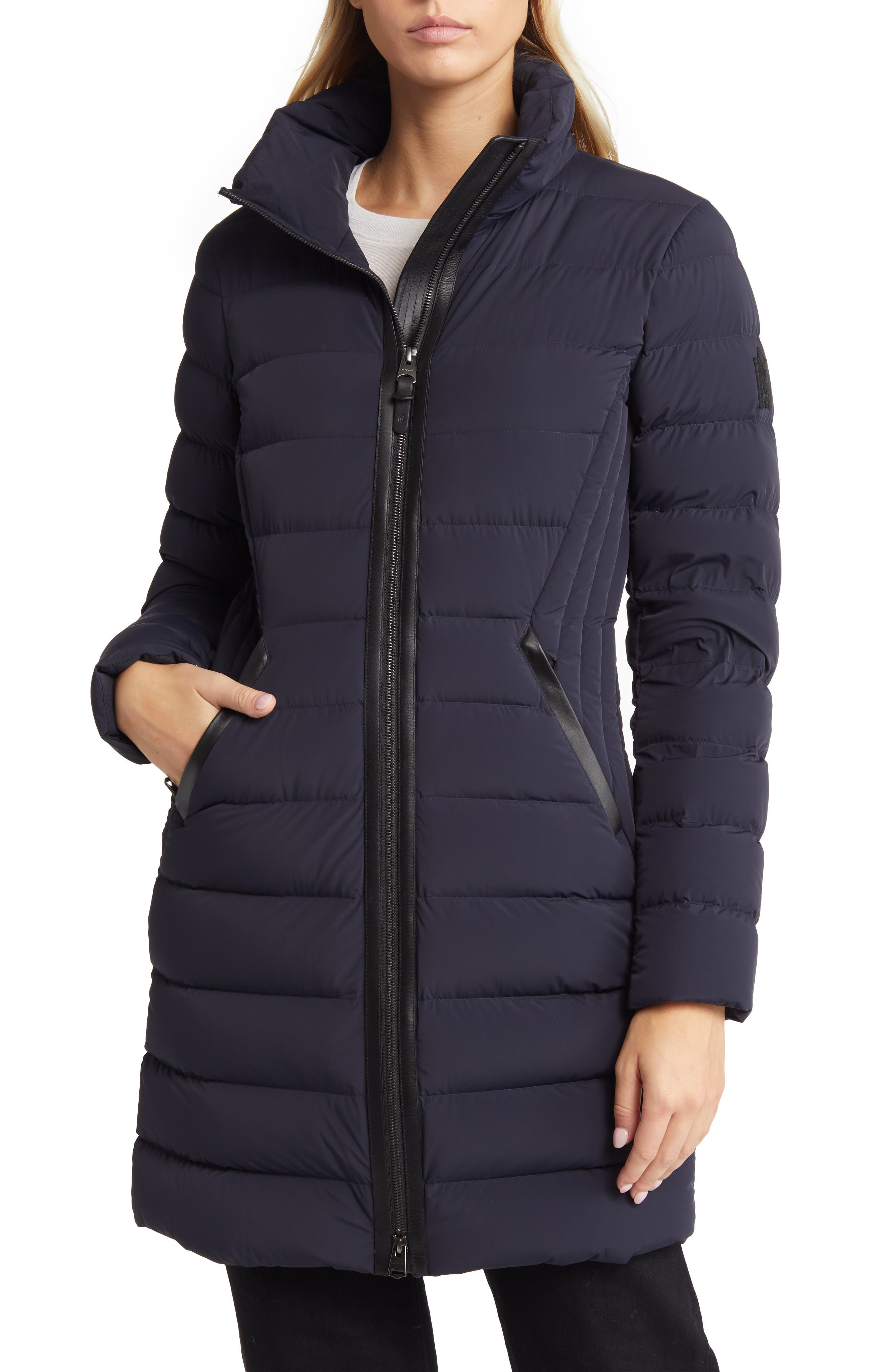 Mackage Farren Water Repellent Down Coat in Navy at Nordstrom - 4