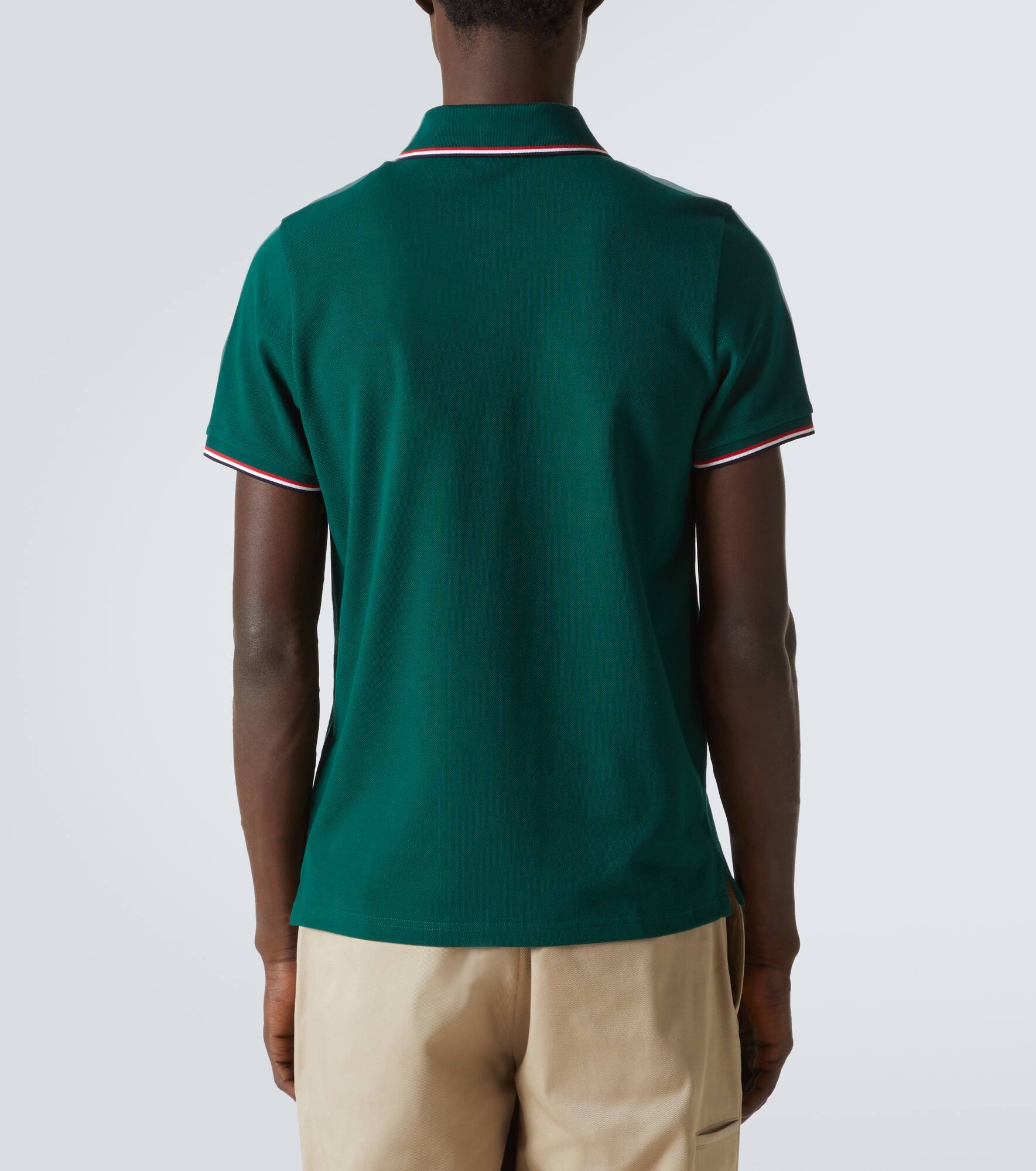 Logo cotton piqué polo shirt - 4