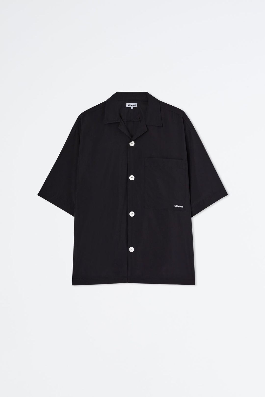 SHORTSLEEVED BLACK NYLON SHIRT - 2