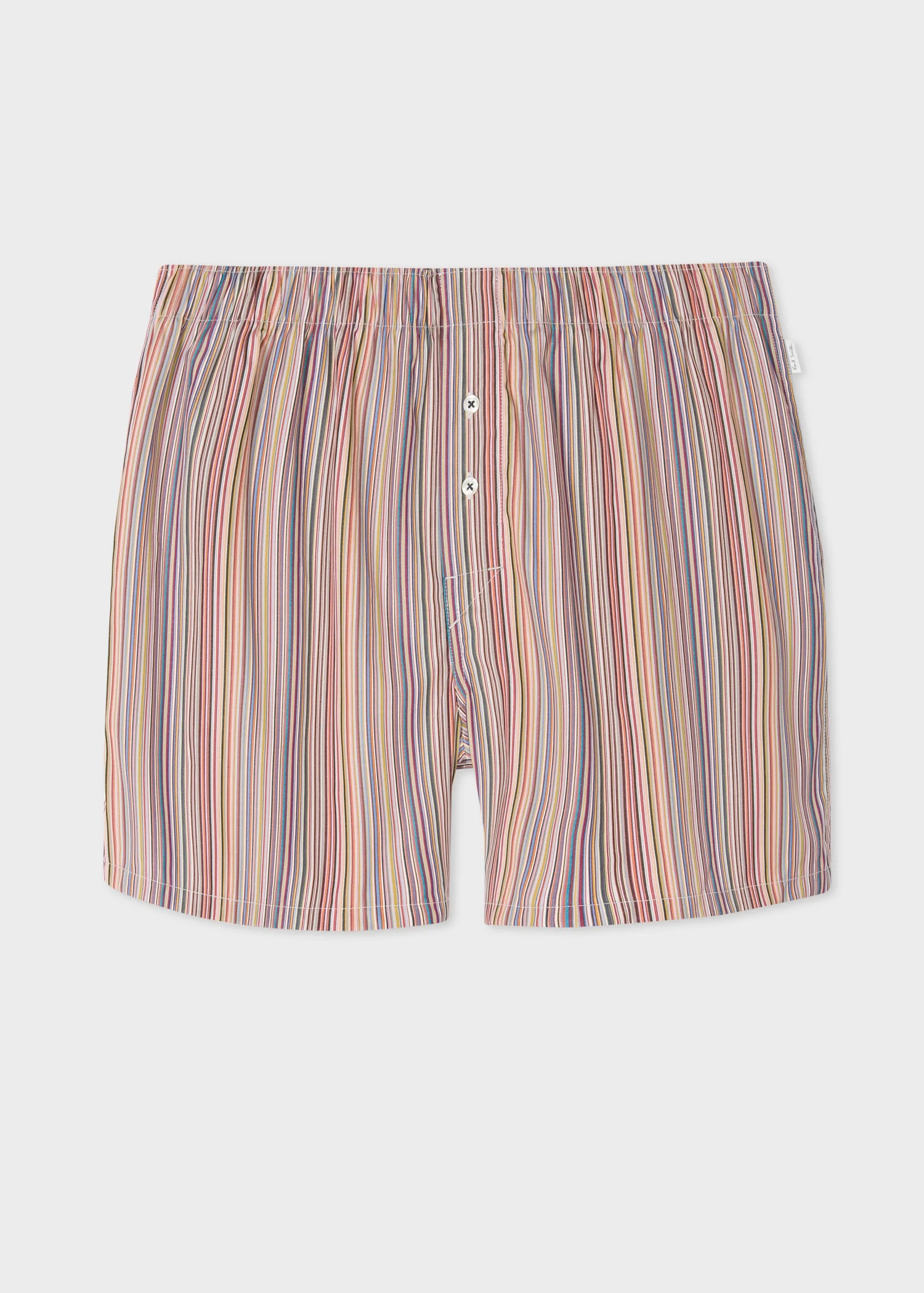 'Signature Stripe' Cotton Boxer Shorts - 1