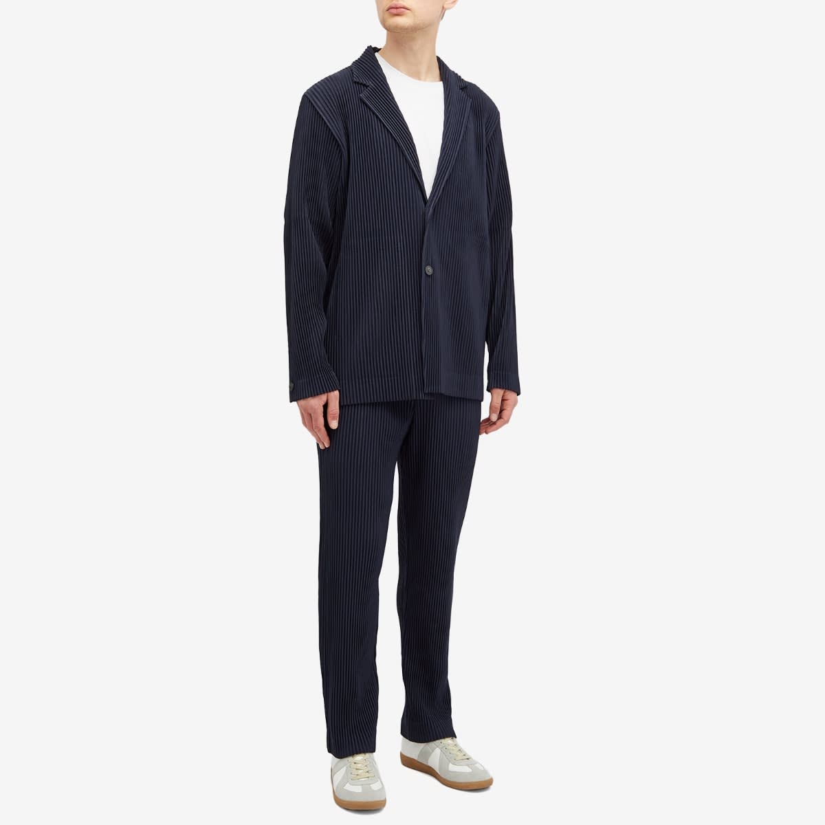 Homme Plissé Issey Miyake Pleated Single Breasted Jacket - 4