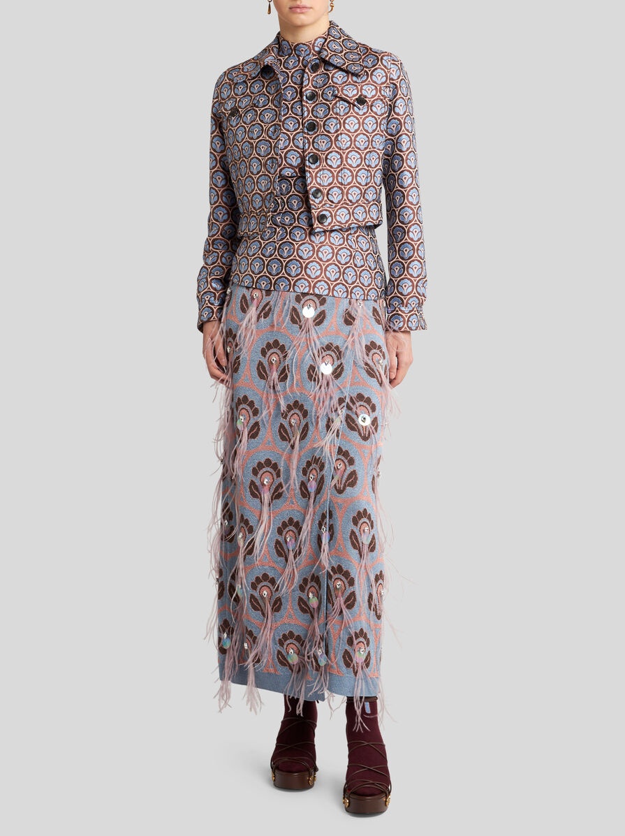 SHINY JACQUARD JACKET - 2