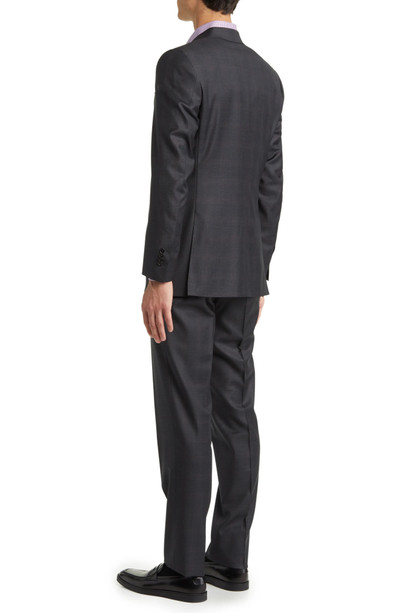 Canali Milano Trim Fit Plaid Wool Suit outlook