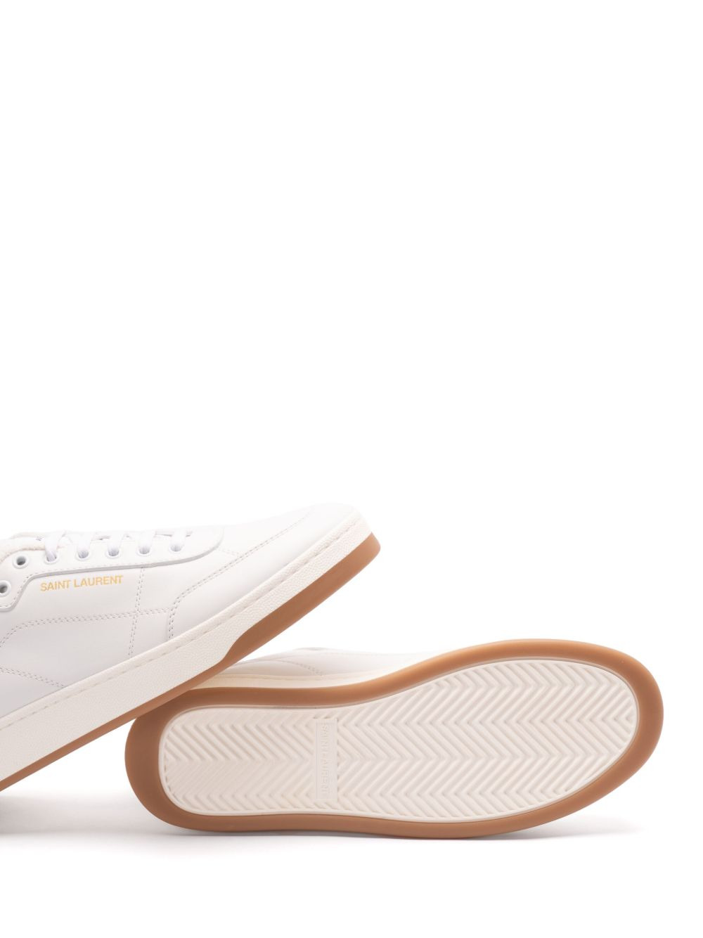 Saint Laurent Men Sl/61 Leather Sneakers - 2
