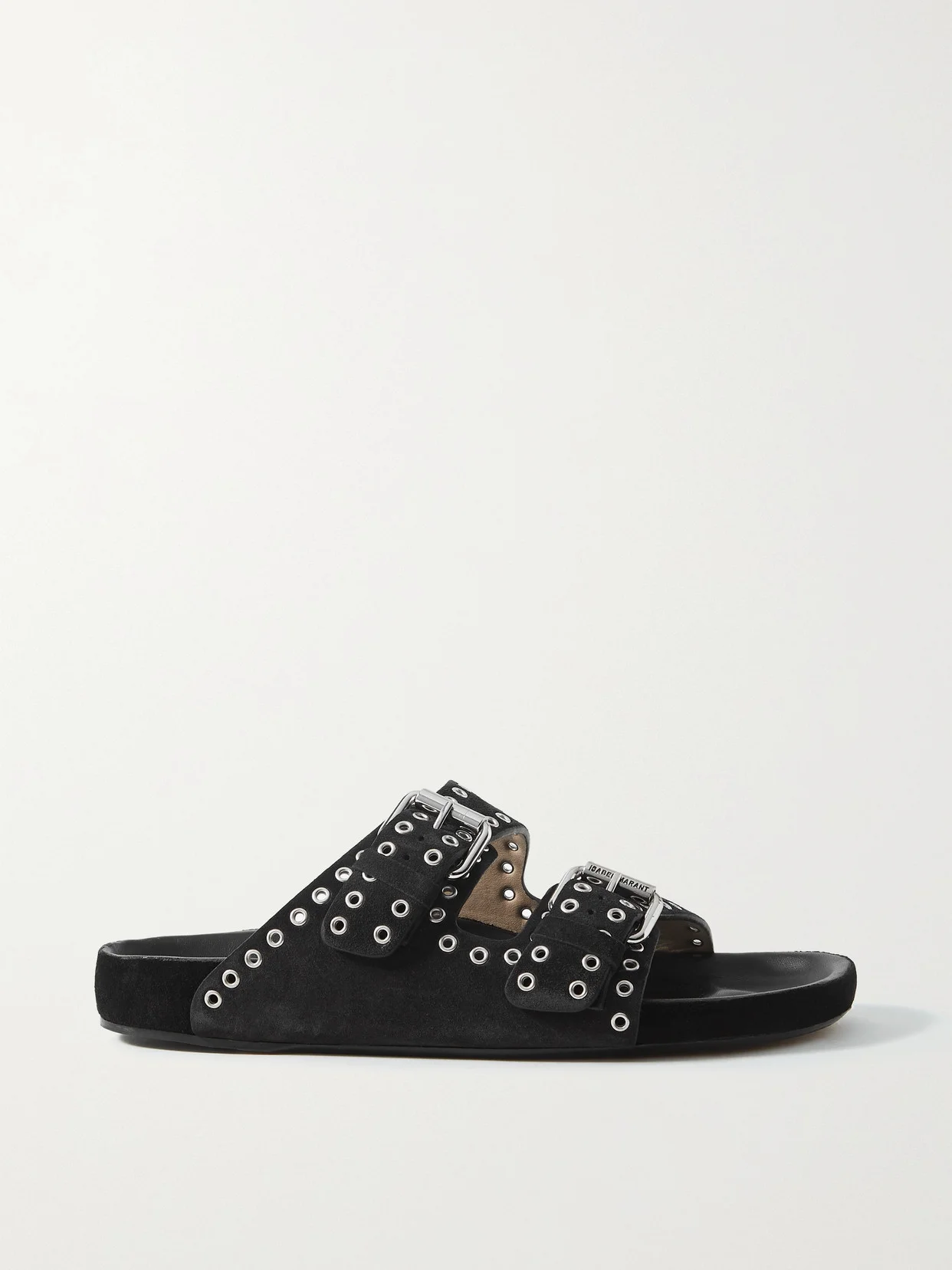 Lennyo Studded Suede Slides - 1