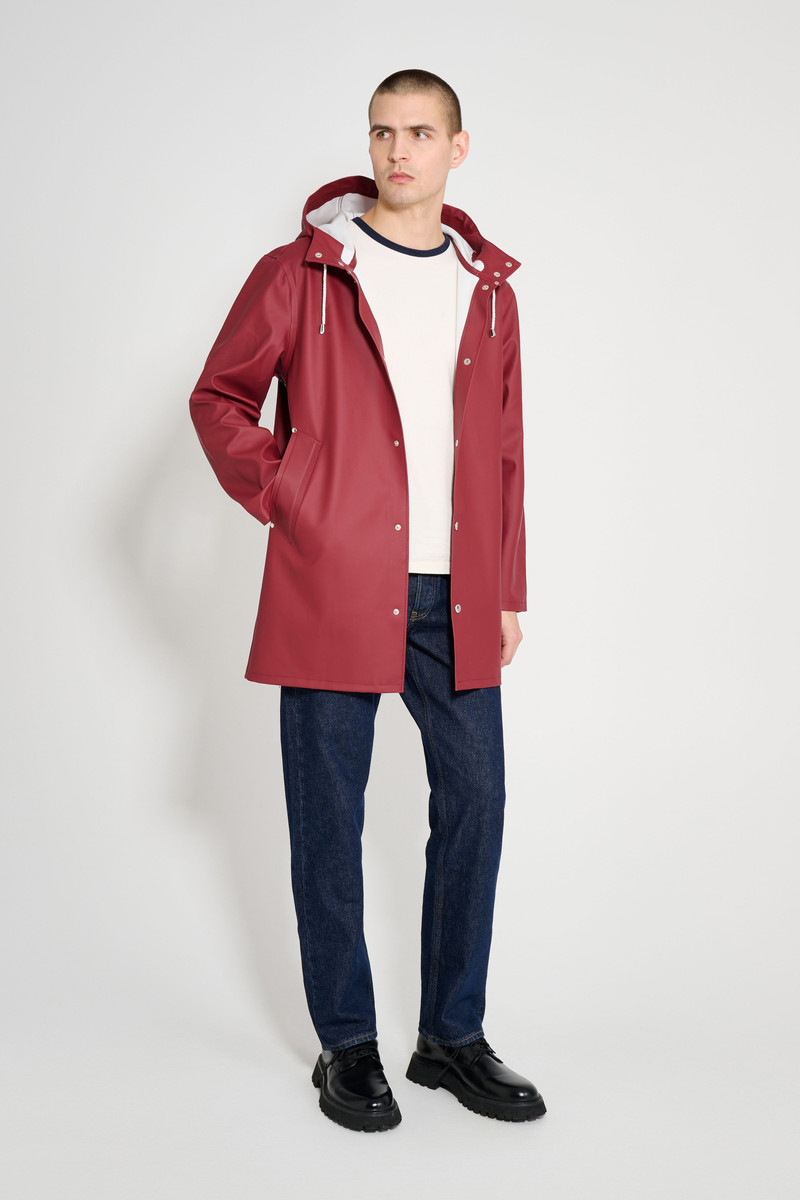 Stutterheim Stockholm Raincoat Burgundy outlook