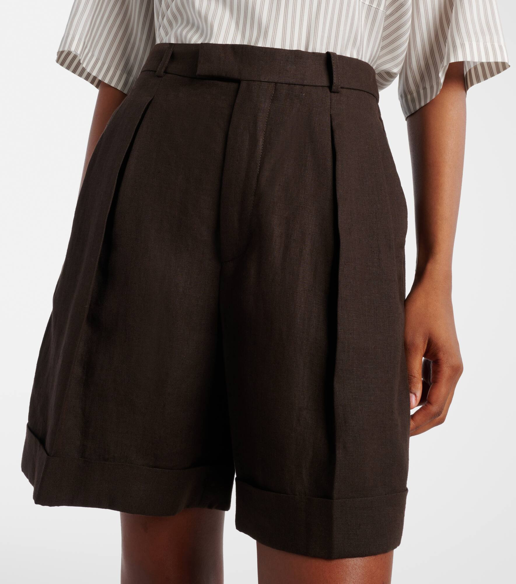 Combray linen Bermuda shorts - 4