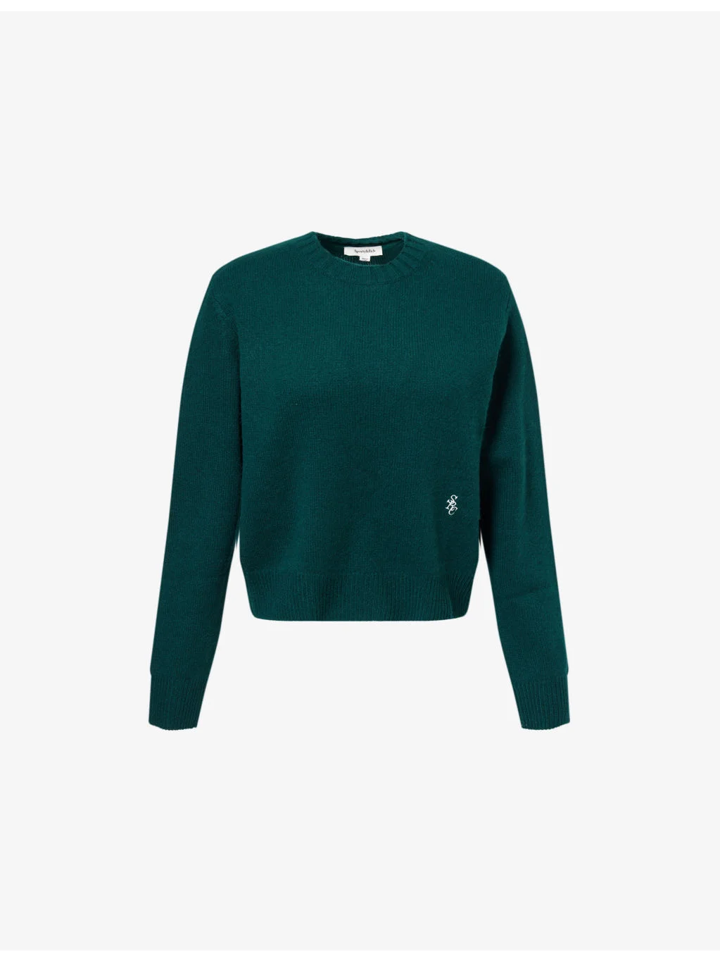 Embroidered-Logo Cashmere-And-Wool Jumper - 1